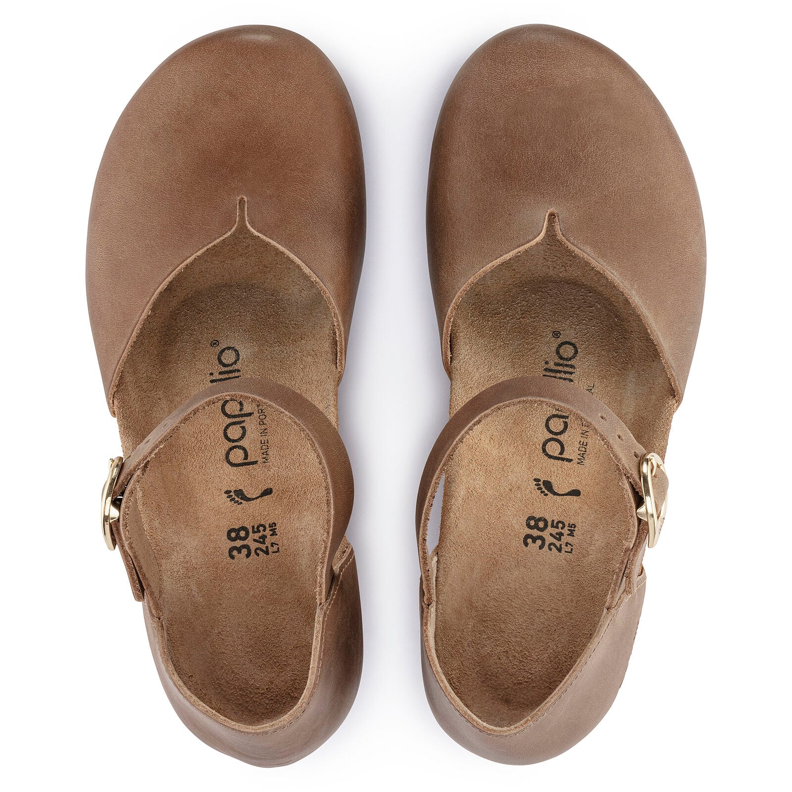 Papillio Mary cognac leather by Birkenstock