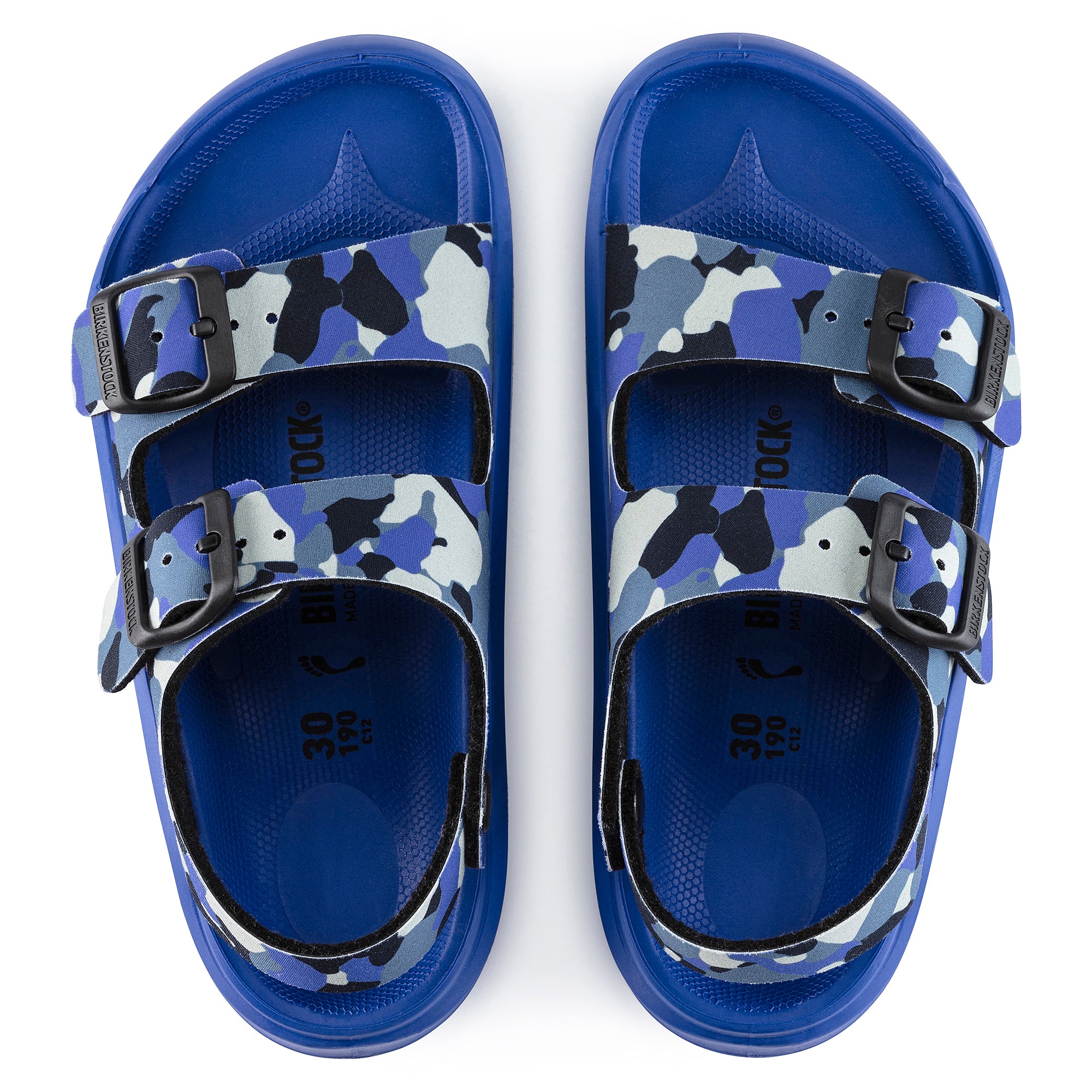Birkenstock Kids Mogami camo ultra blue Birko-Flor