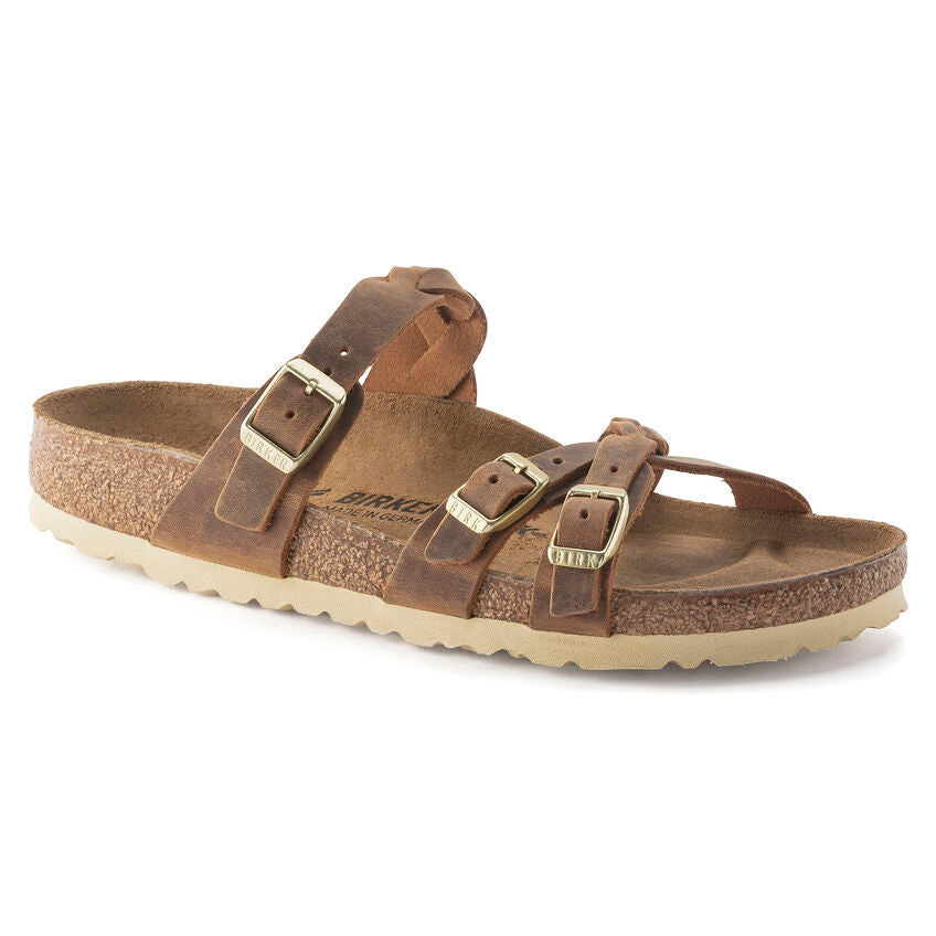 Birkenstock Limited Edition Franca Braid cognac oiled leather