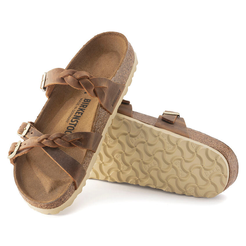 Birkenstock Limited Edition Franca Braid cognac oiled leather