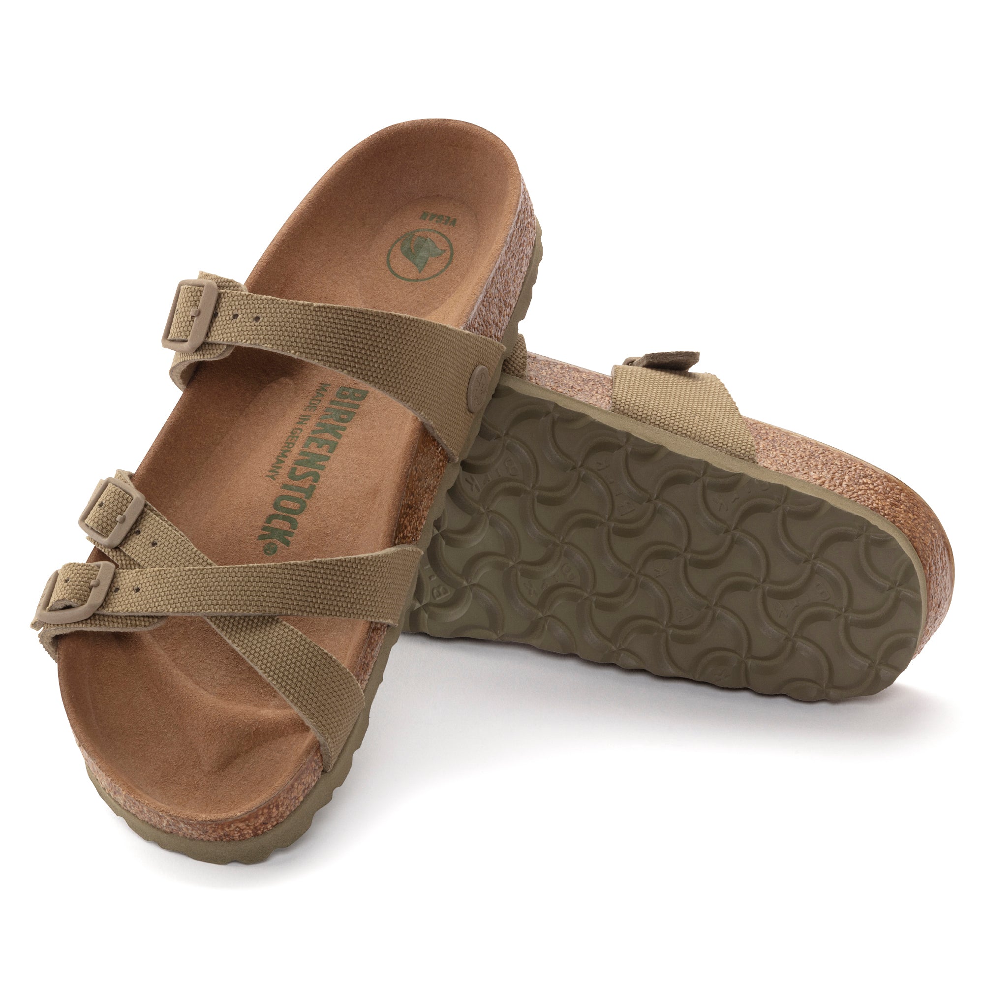 Birkenstock Franca Vegan faded khaki canvas