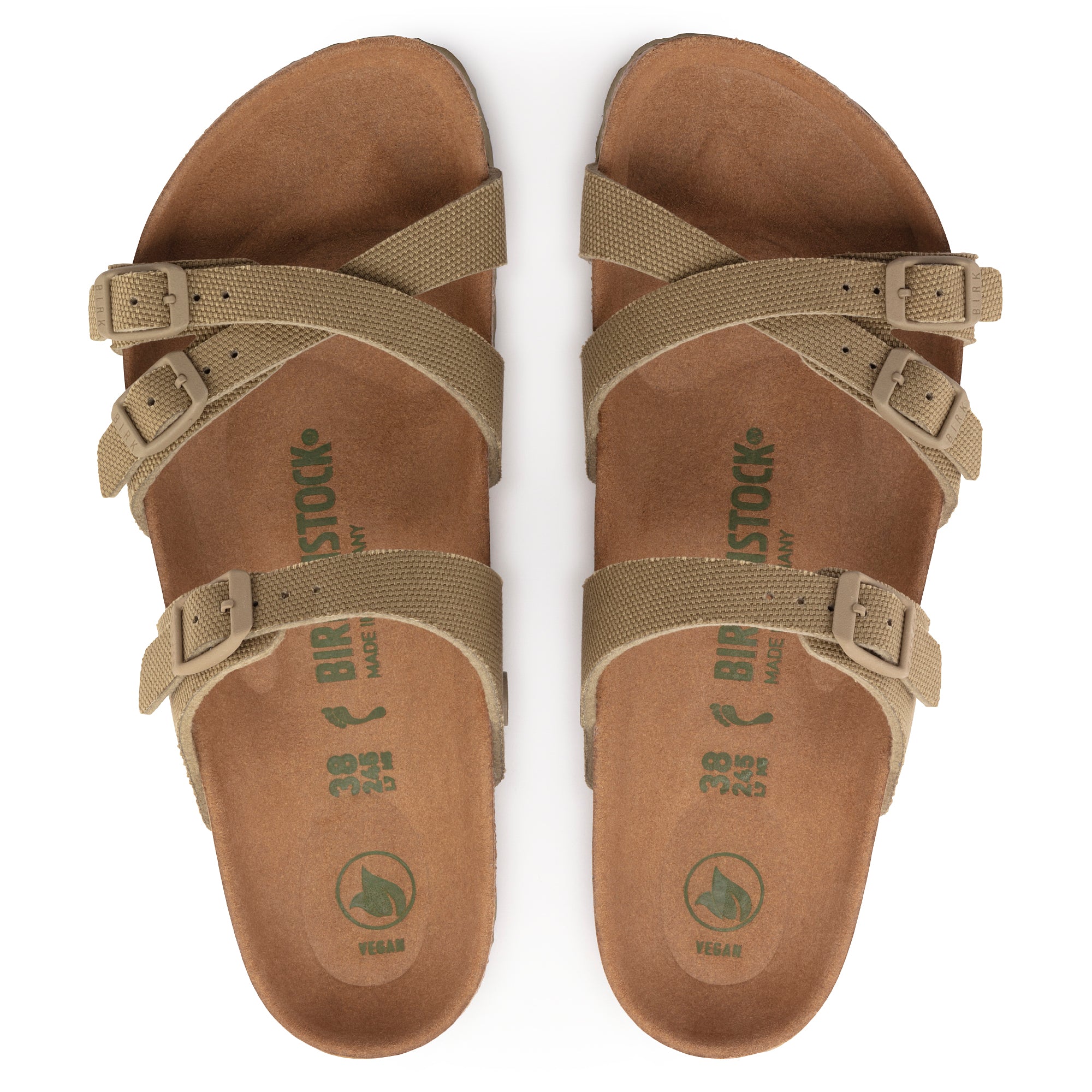 Birkenstock Franca Vegan faded khaki canvas
