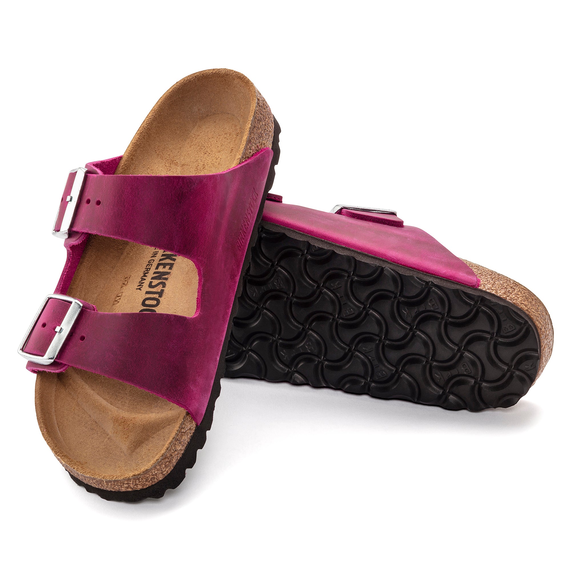 Birkenstock Arizona festival fuchsia oiled leather
