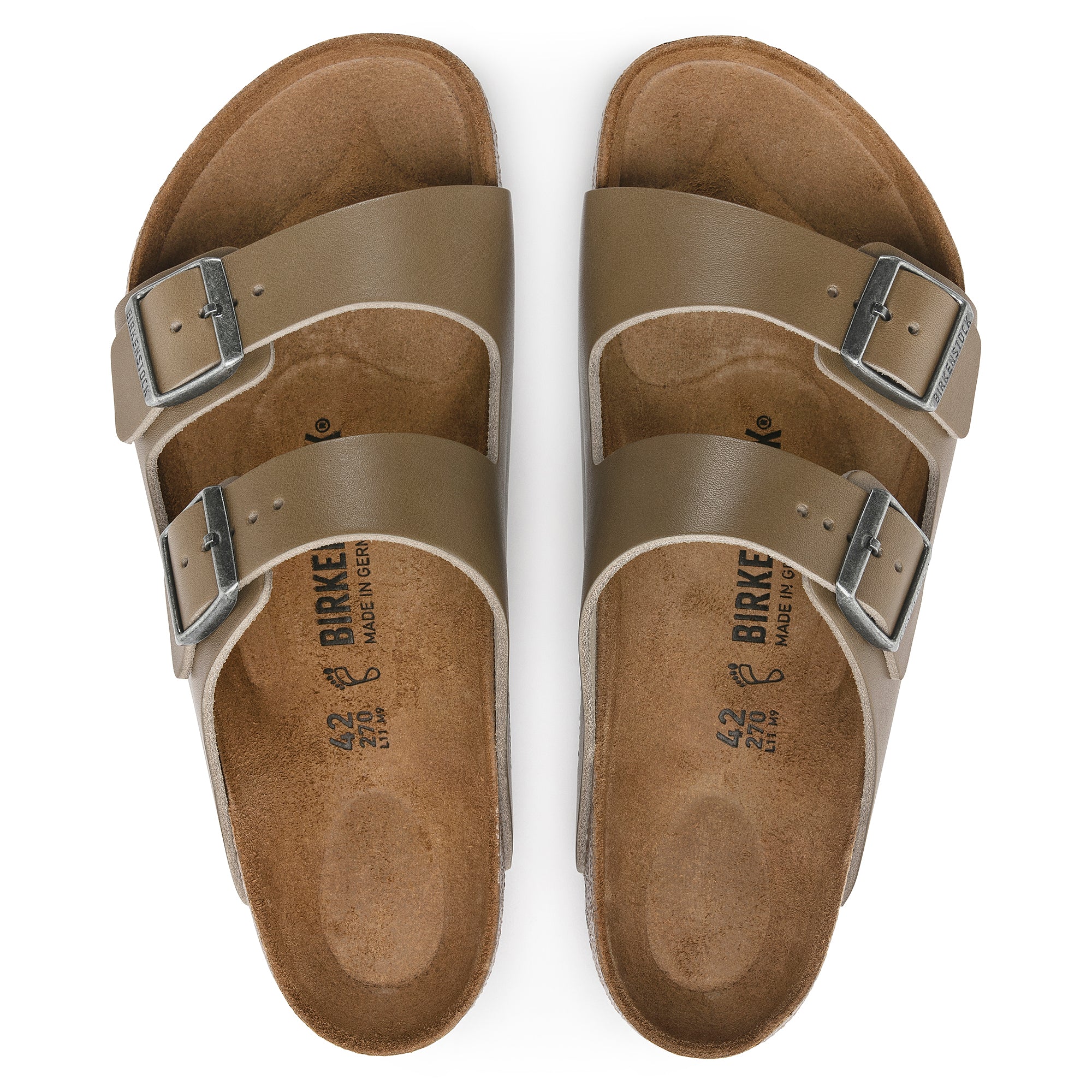 Birkenstock Arizona Grip faded khaki vintage leather