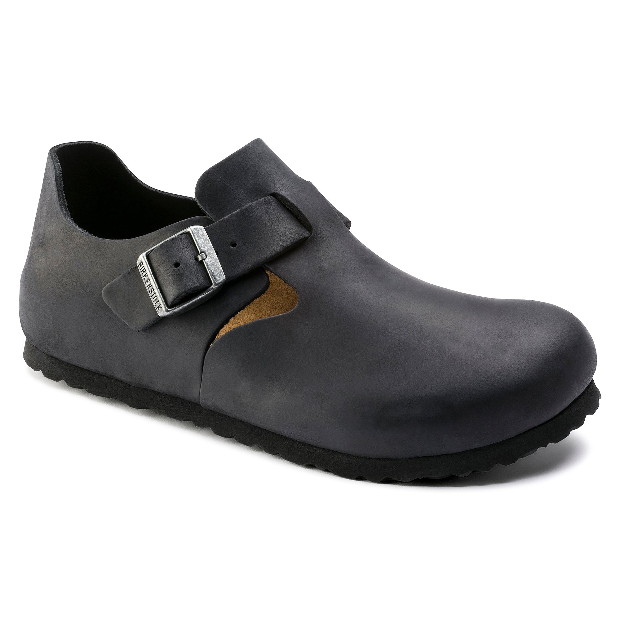 Birkenstock London black oiled leather