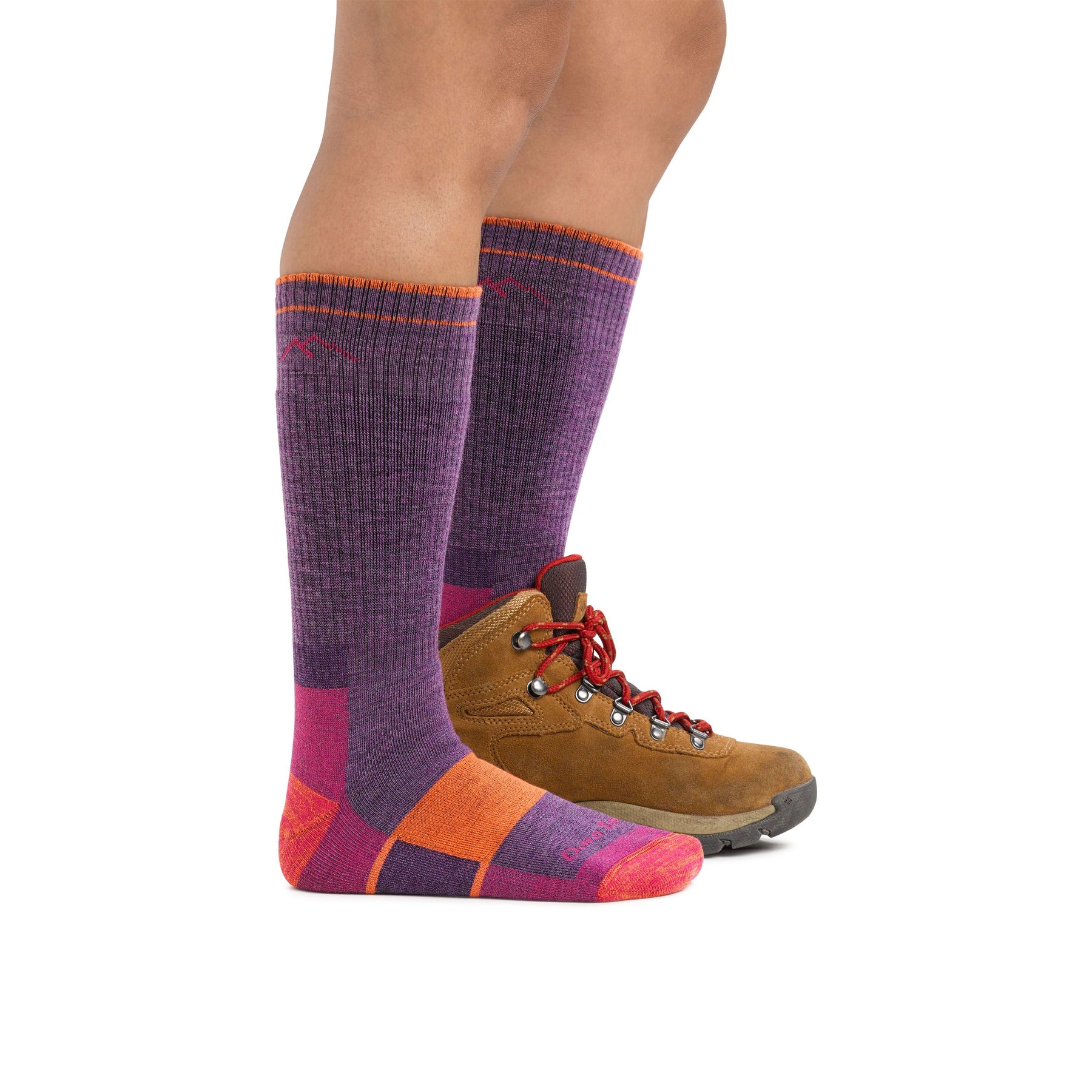 Darn Tough Women's Hiker Boot Midweight with Full Cushion plum heather