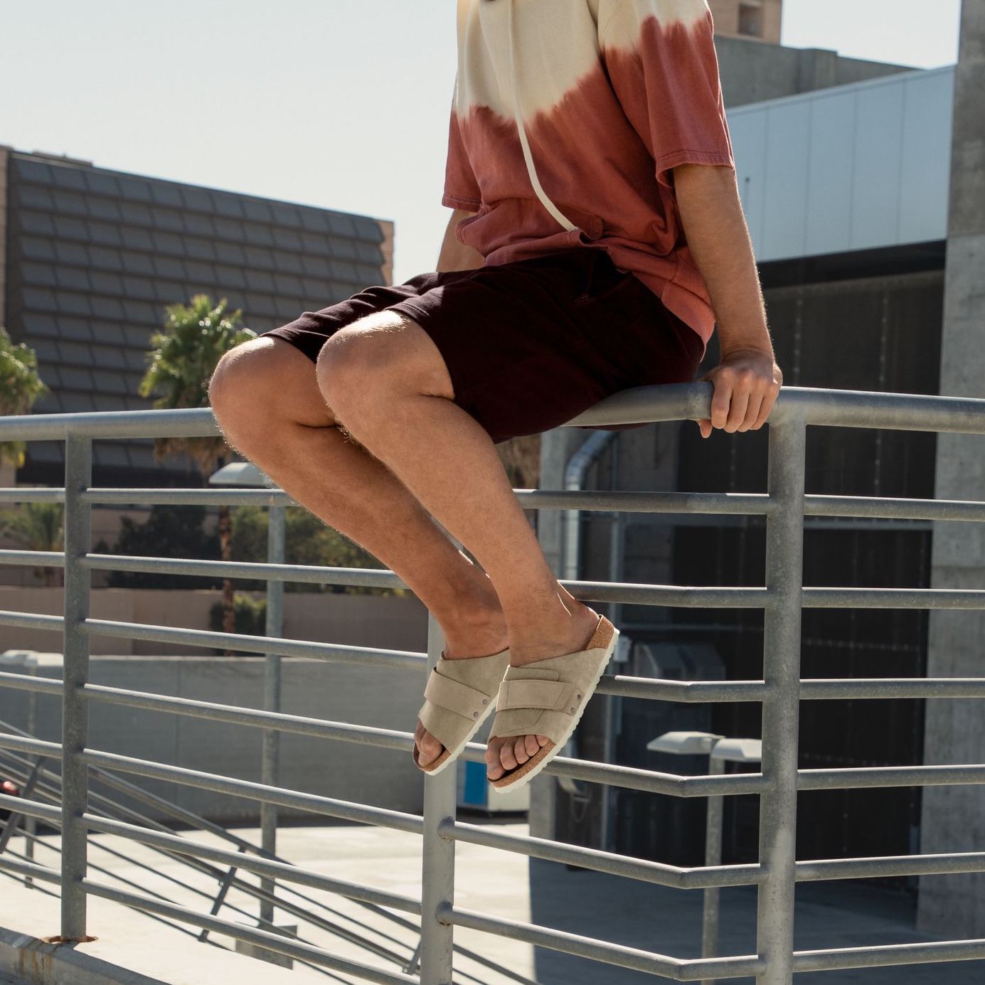 Birkenstock Kyoto gray taupe suede/taupe nubuck