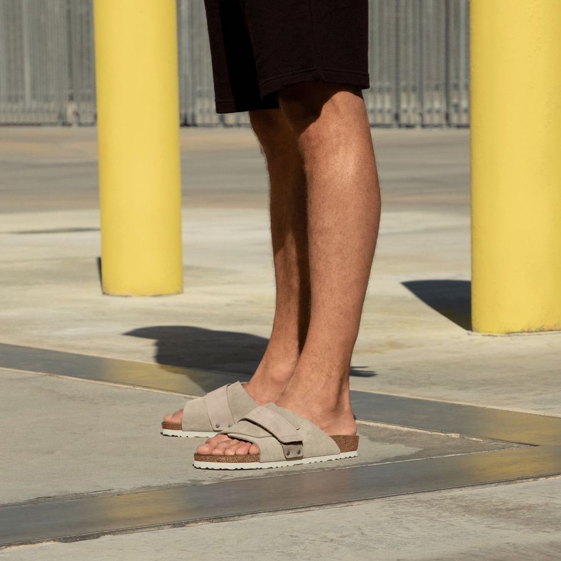 Birkenstock Kyoto gray taupe suede/taupe nubuck