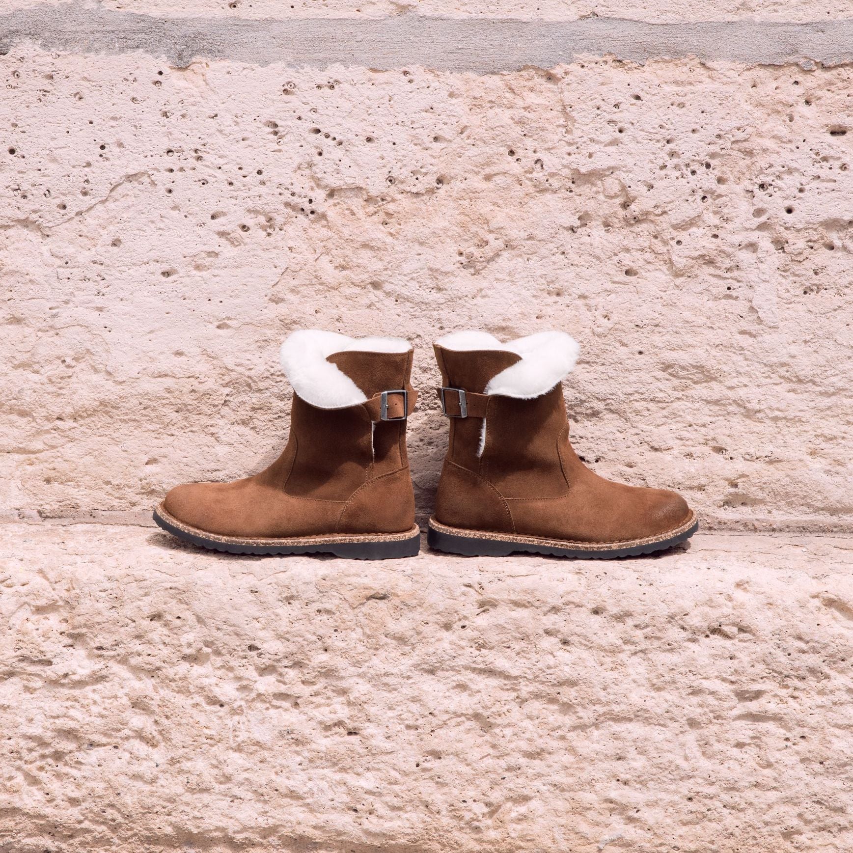 Birkenstock Limited Edition Uppsala espresso suede/natural shearling