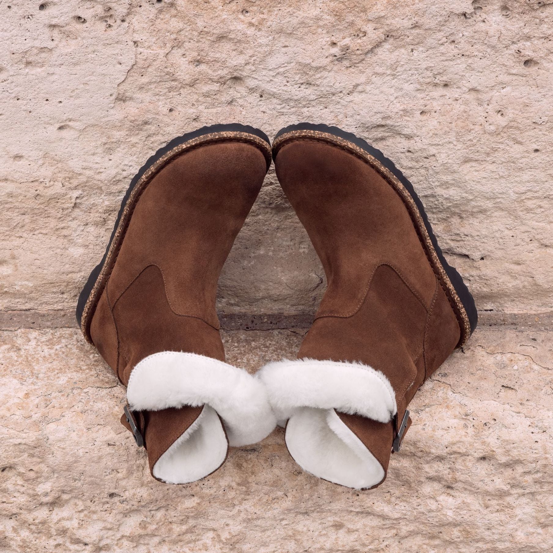 Birkenstock Uppsala espresso suede/natural shearling