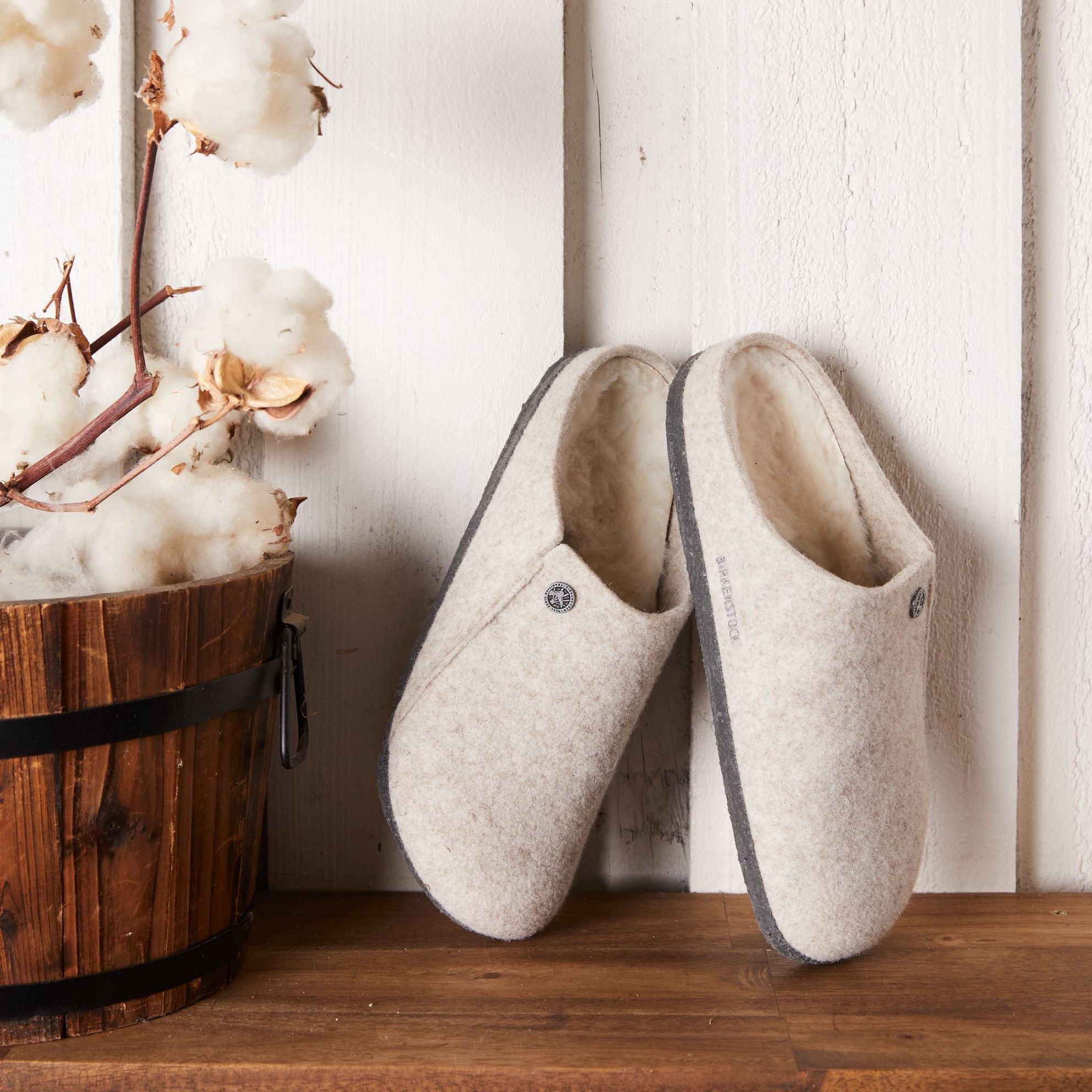 Birkenstock Zermatt Shearling eggnog wool/natural shearling