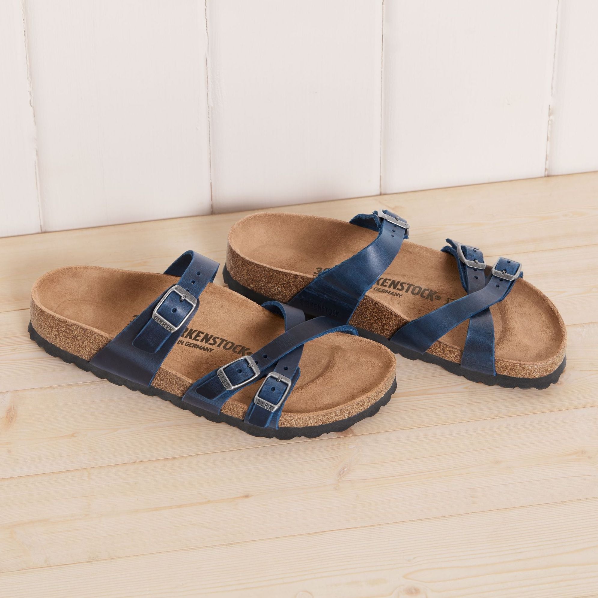 Birkenstock Franca blue oiled leather