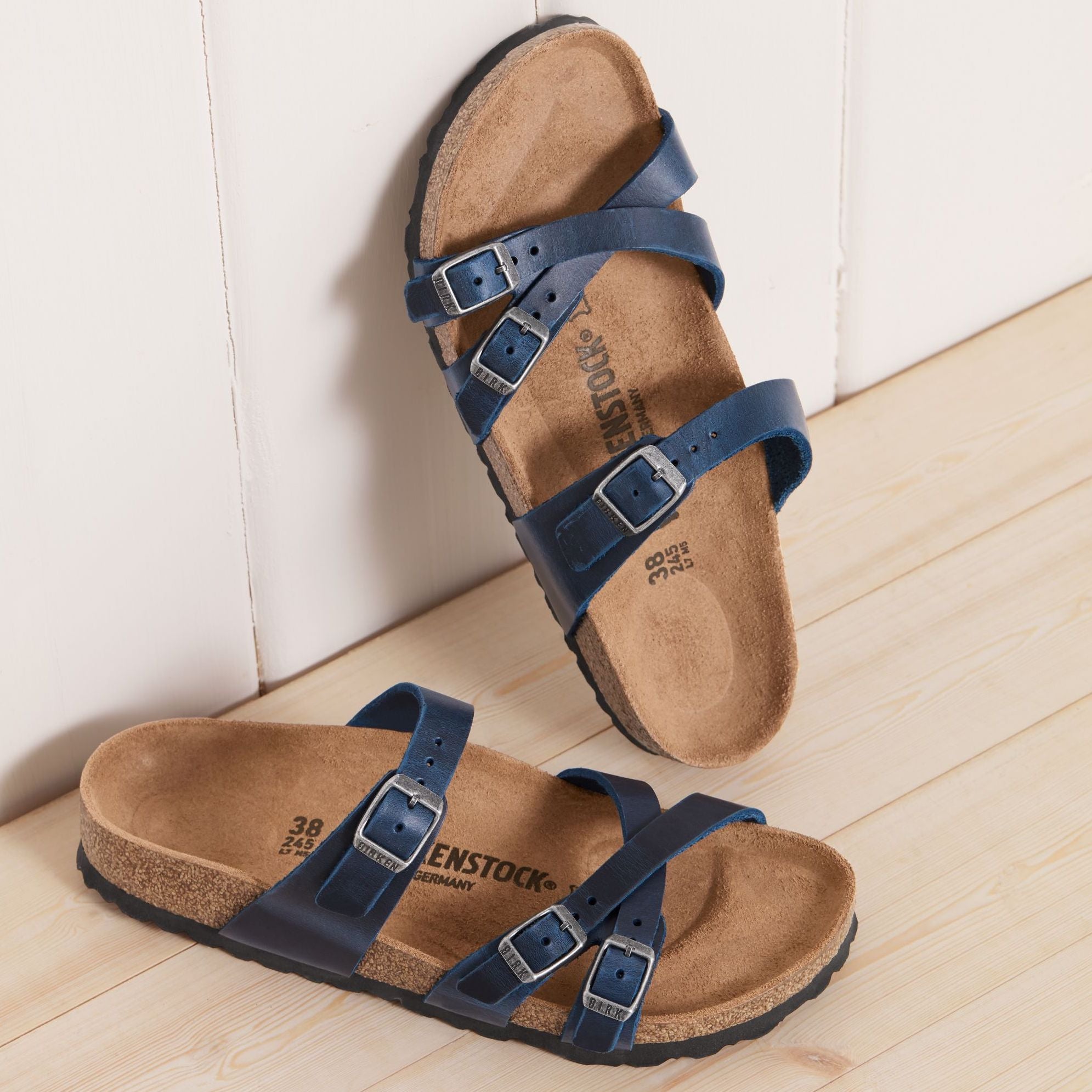 Birkenstock Franca blue oiled leather