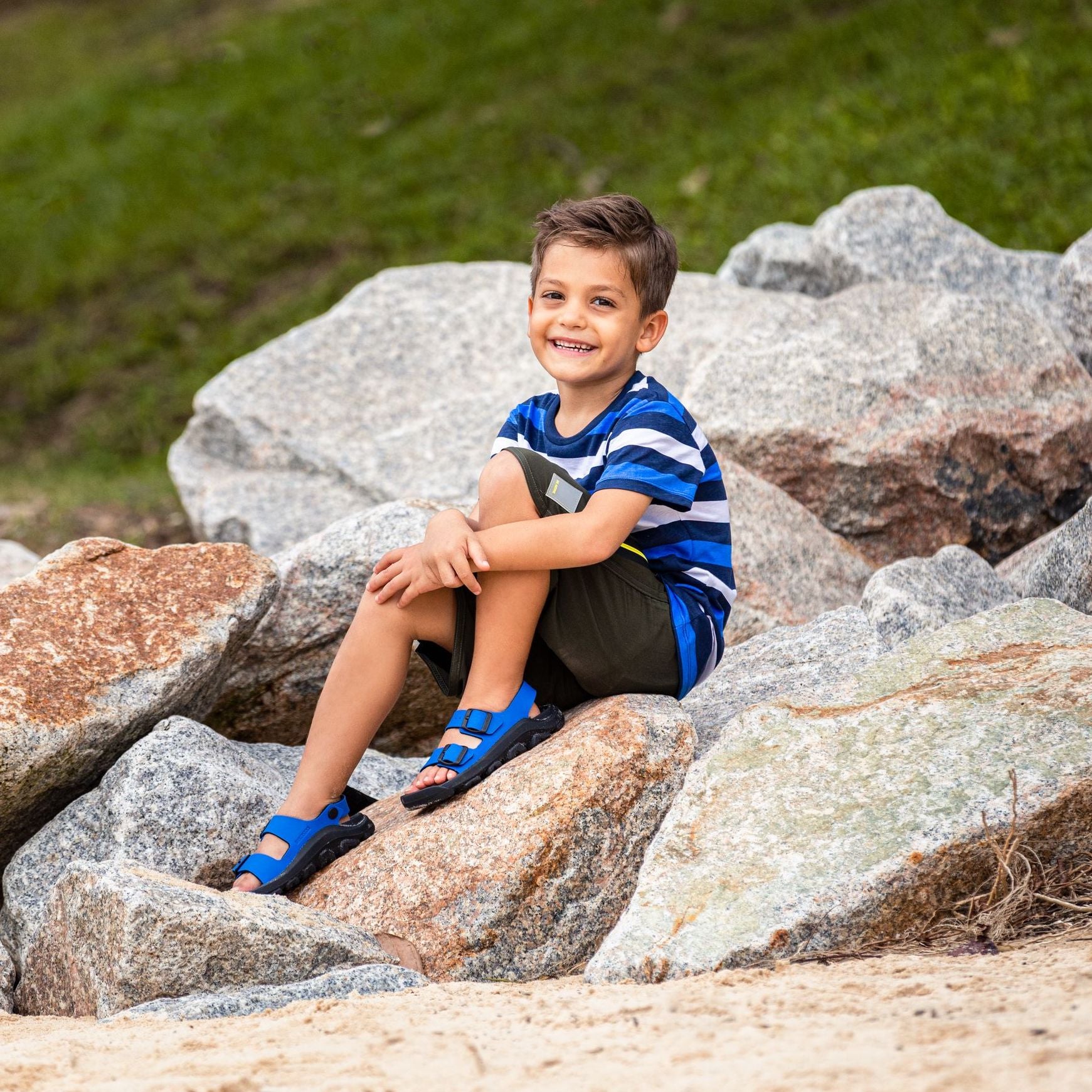 Birkenstock Kids Mogami icy ultra blue Birko-Flor