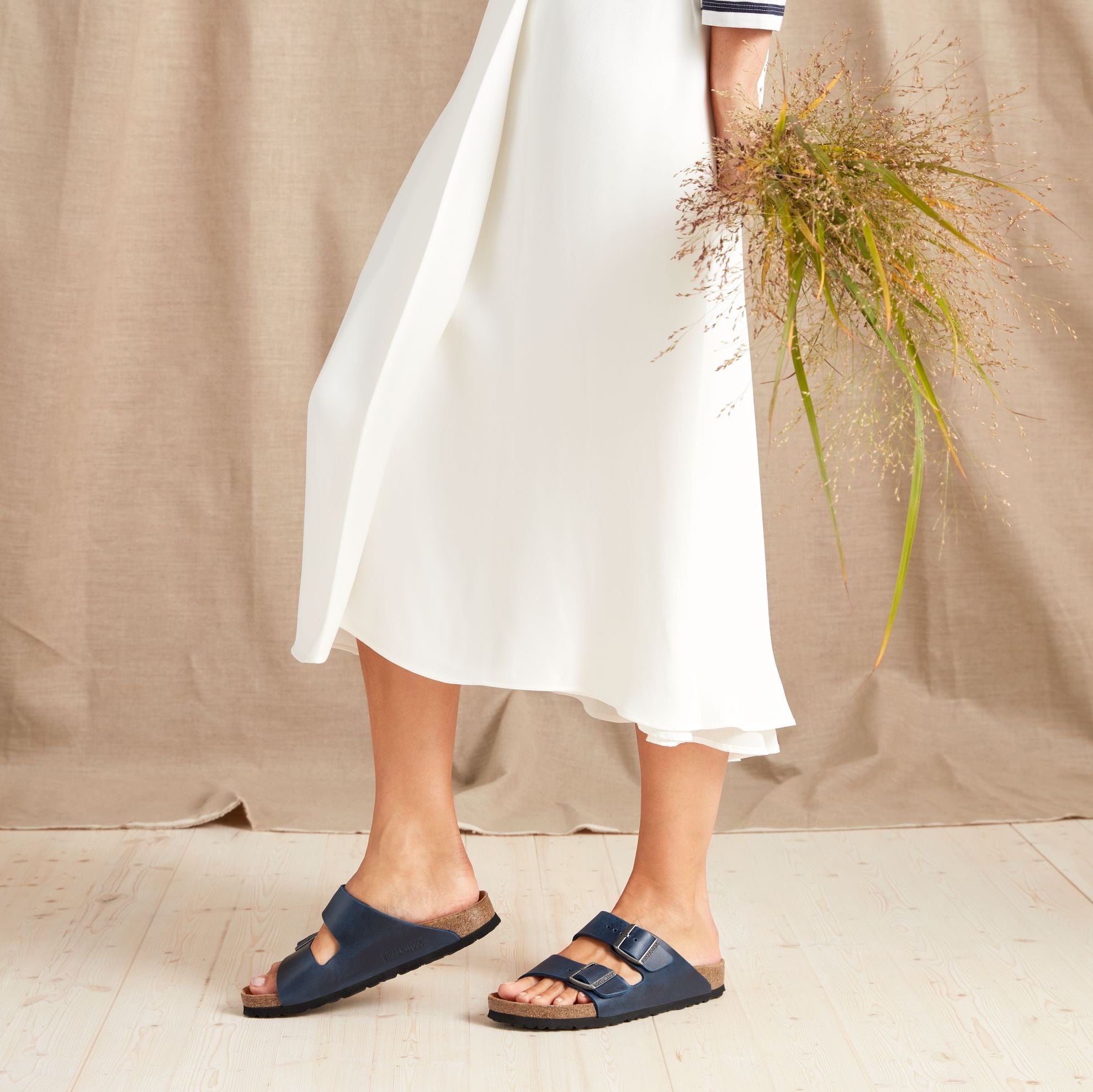 Birkenstock Arizona Soft Footbed blue oiled leather