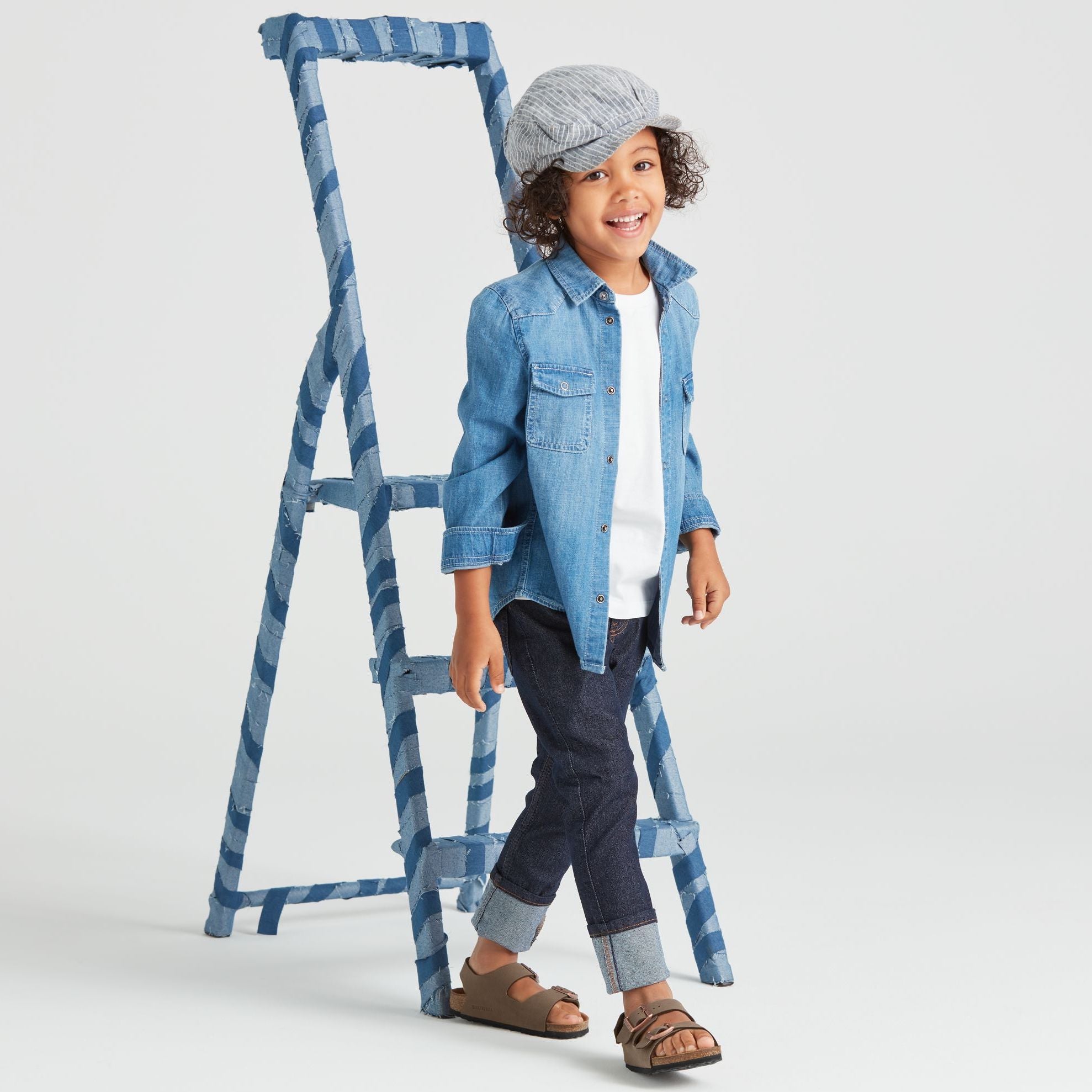 Birkenstock Kids Milano Hook & Loop mocha Birkibuc