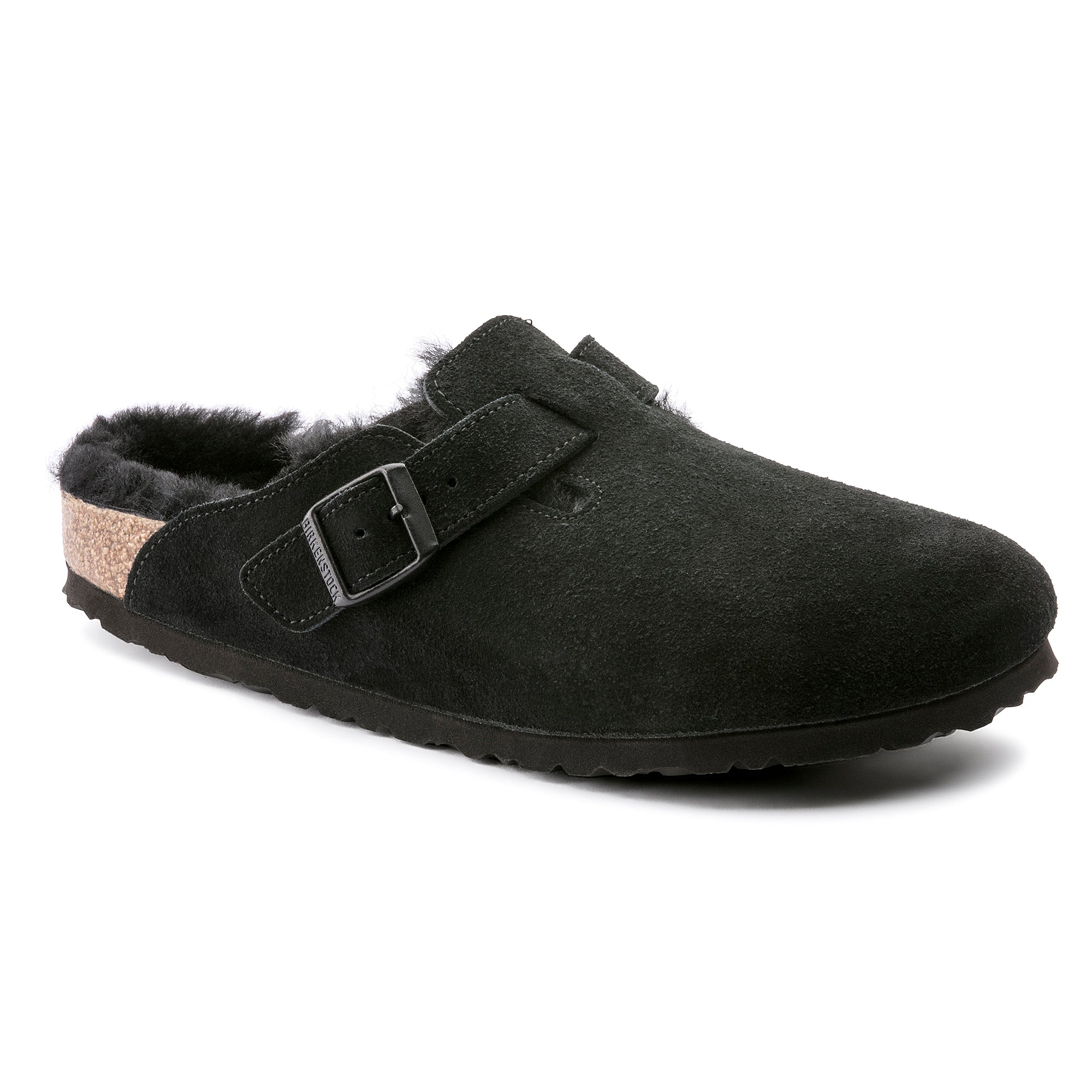 Birkenstock Boston Mink Shearling 43r / Mink Suede