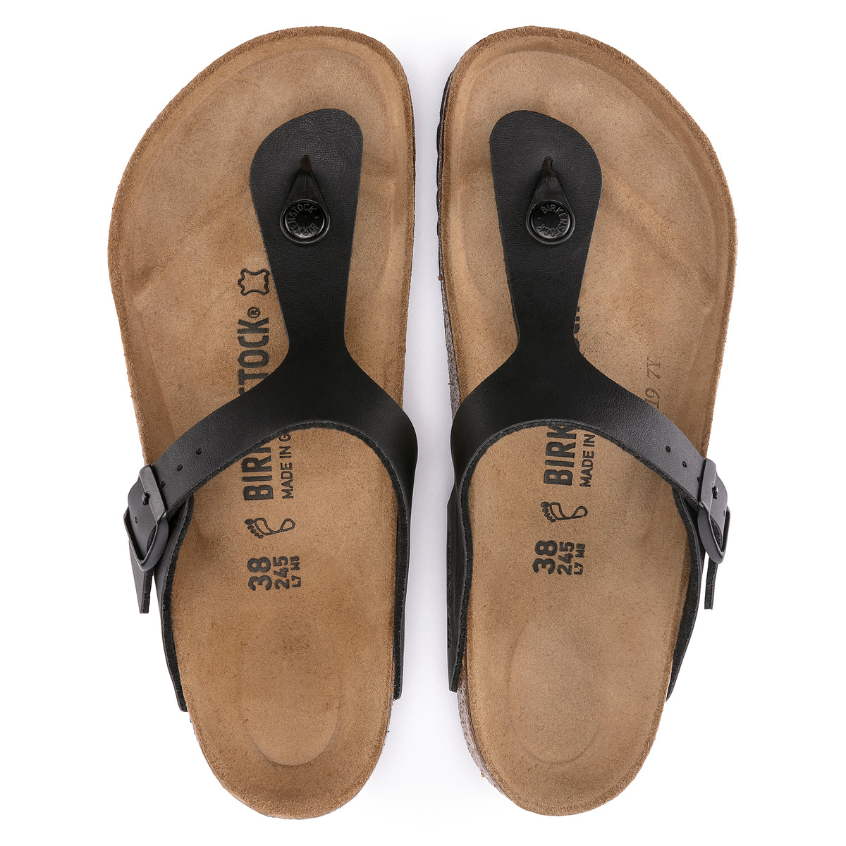 Birkenstock Gizeh black Birko-Flor