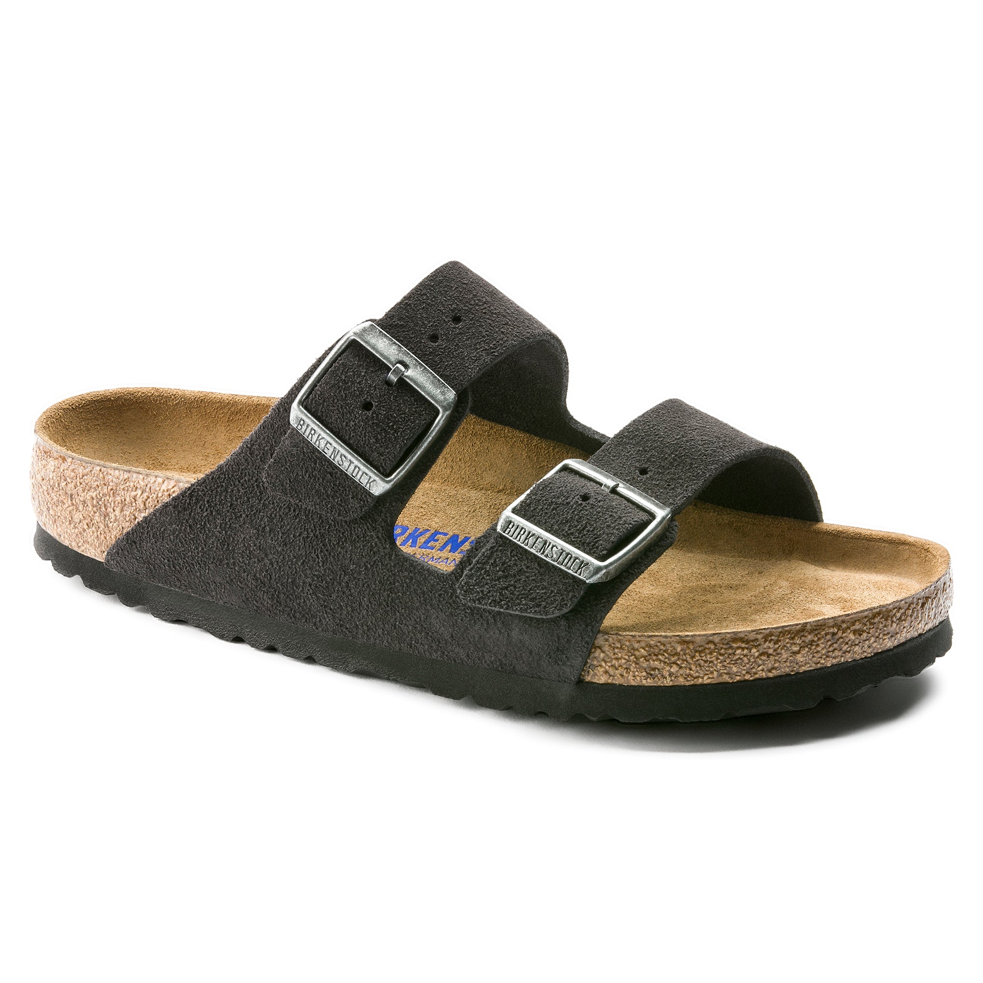 Birkenstock Arizona Soft Footbed velvet gray suede