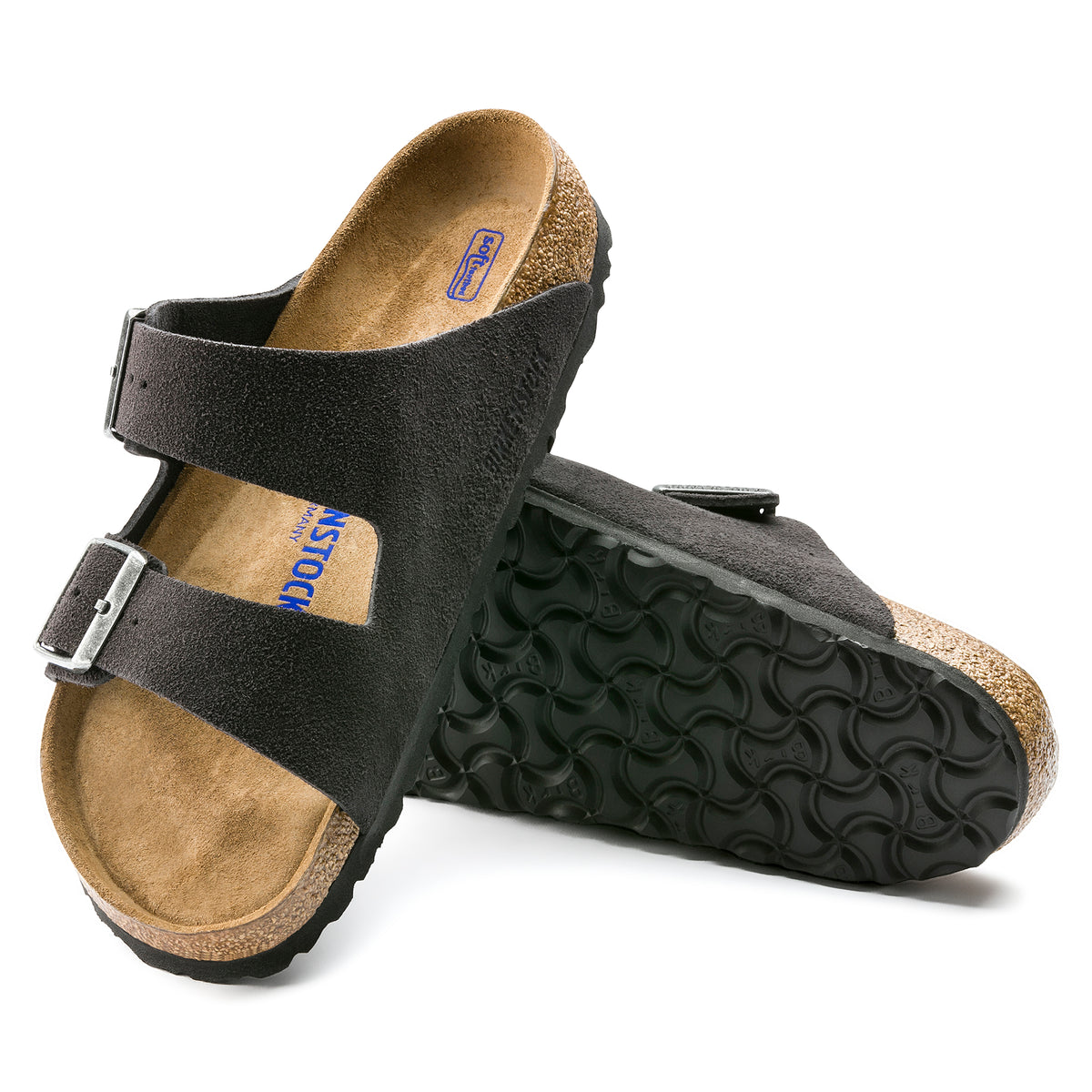 Birkenstock Arizona Soft Footbed velvet gray suede