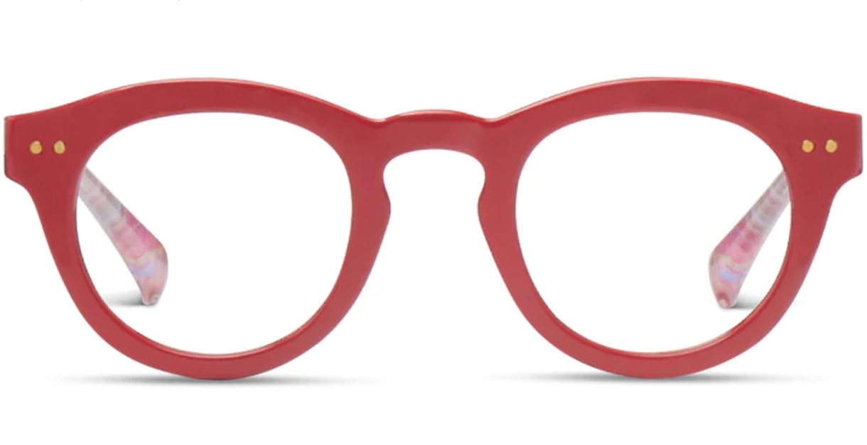 Peepers Clover Blue Light Readers red/plaid
