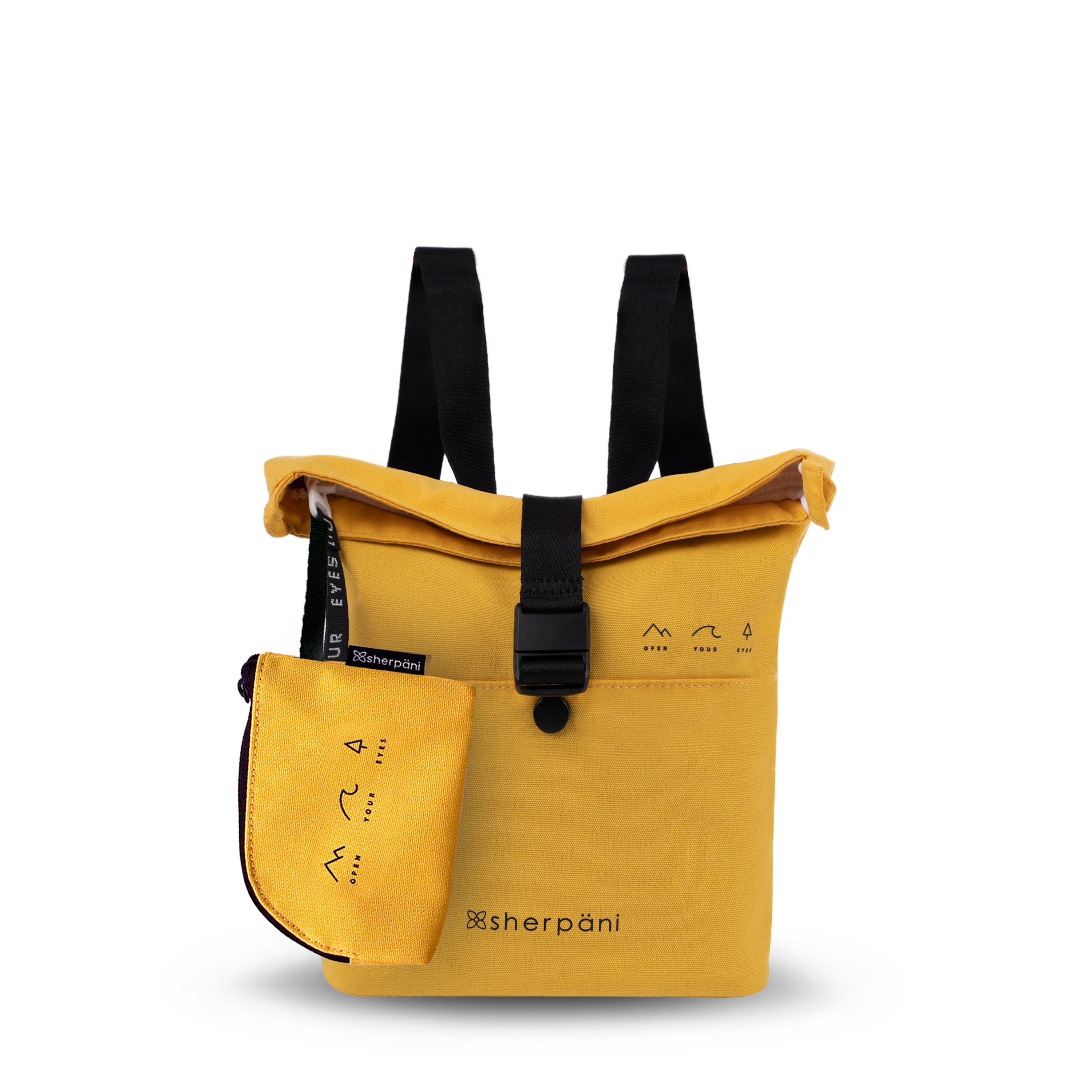 Sherpani Eiko Crossbody Mini Backpack sunflower