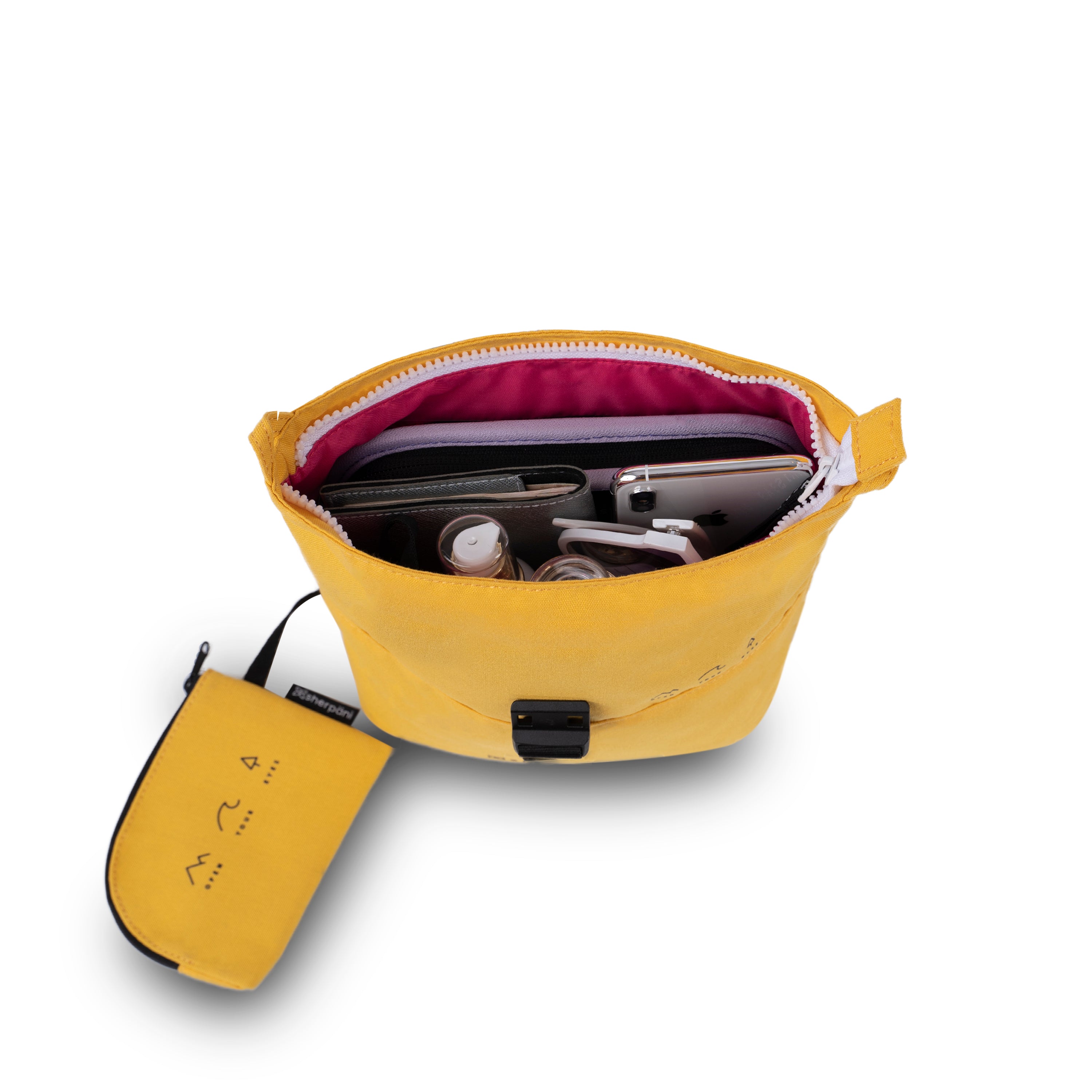Sherpani Eiko Crossbody Mini Backpack sunflower