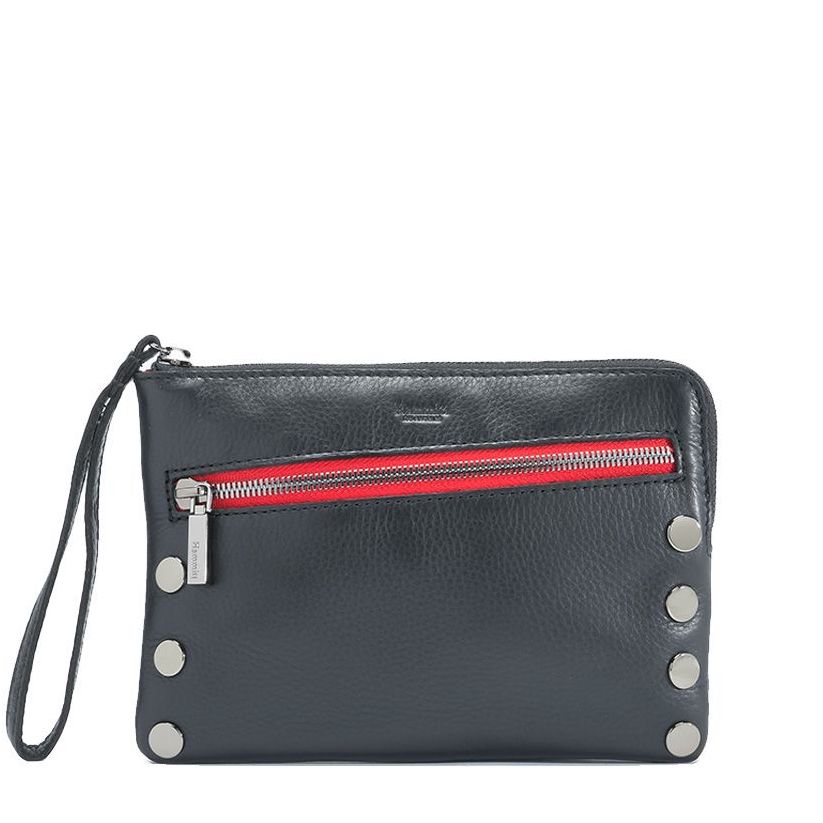Hammitt Nash Sml Crossbody black/gunmetal red zip