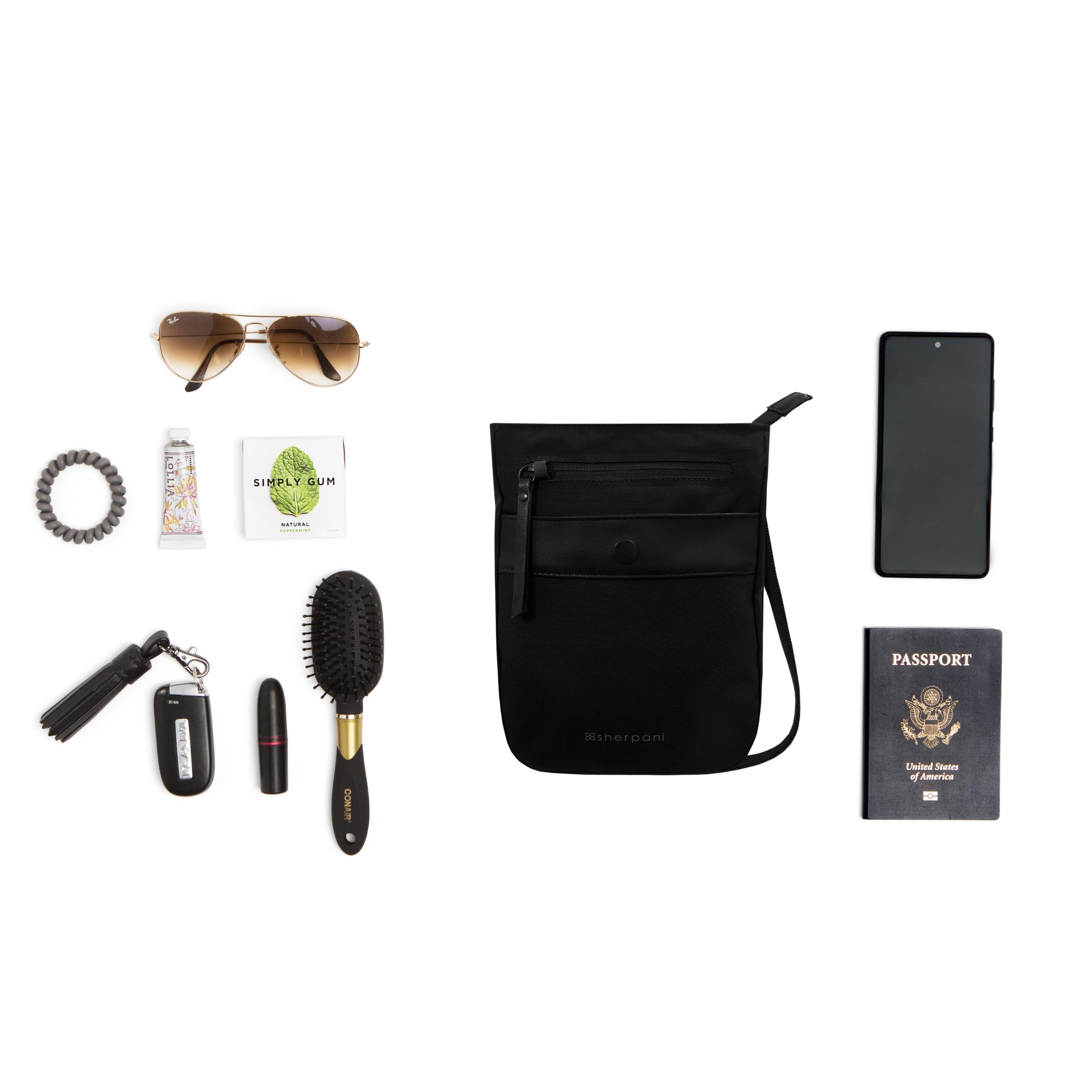 Sherpani Prima AT Travel Crossbody carbon