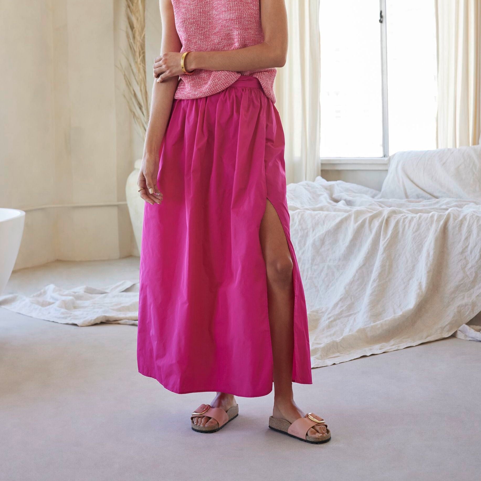 Birkenstock Madrid Big Buckle old rose nubuck