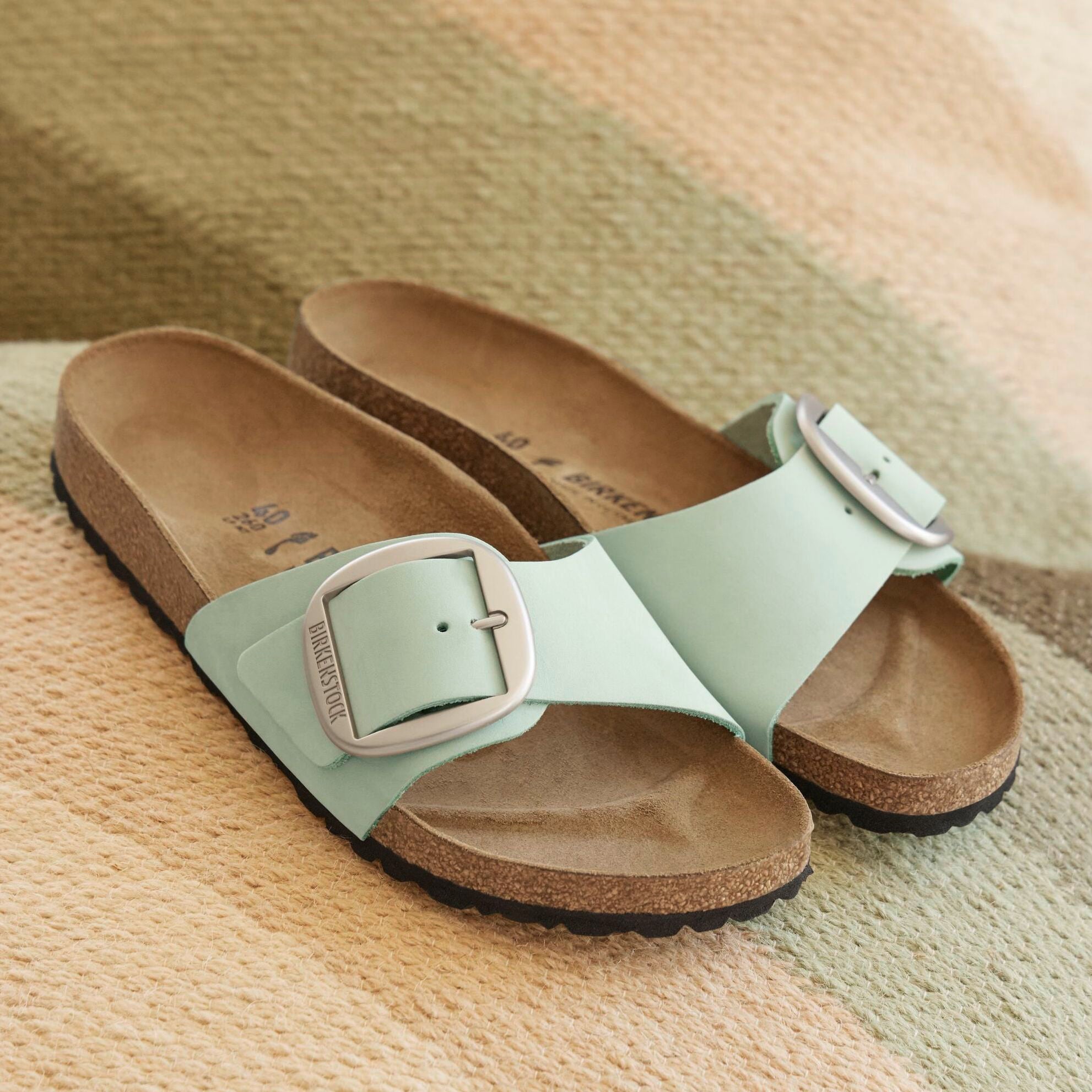 Birkenstock Madrid Big Buckle matcha nubuck