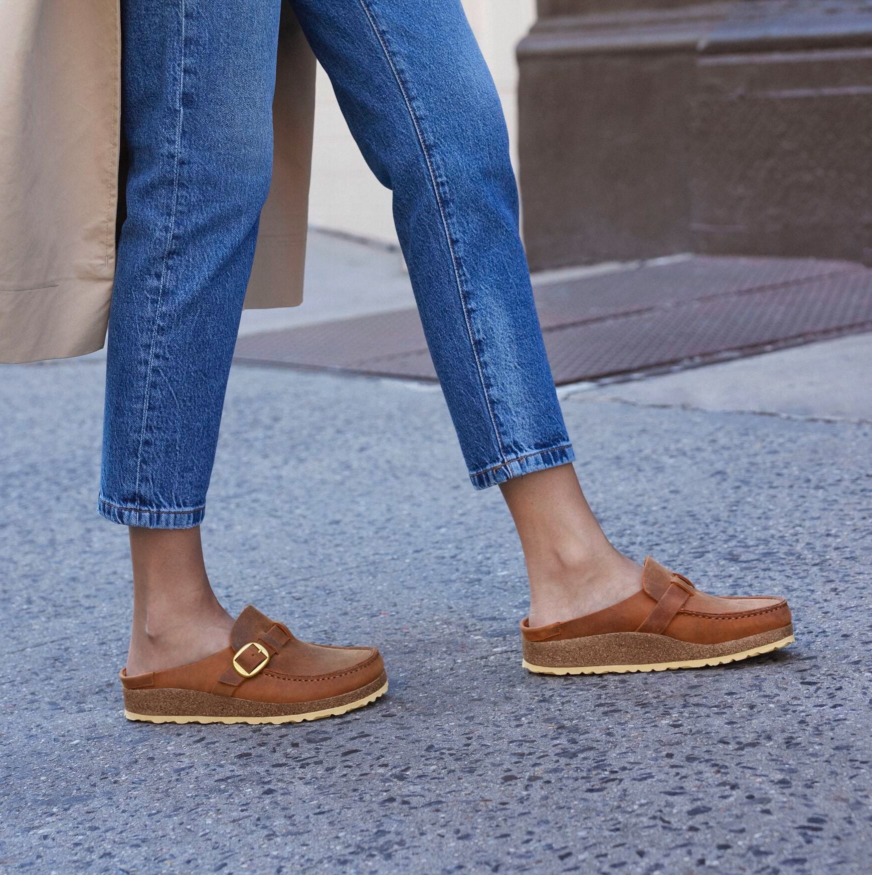 Birkenstock Buckley cognac oiled leather