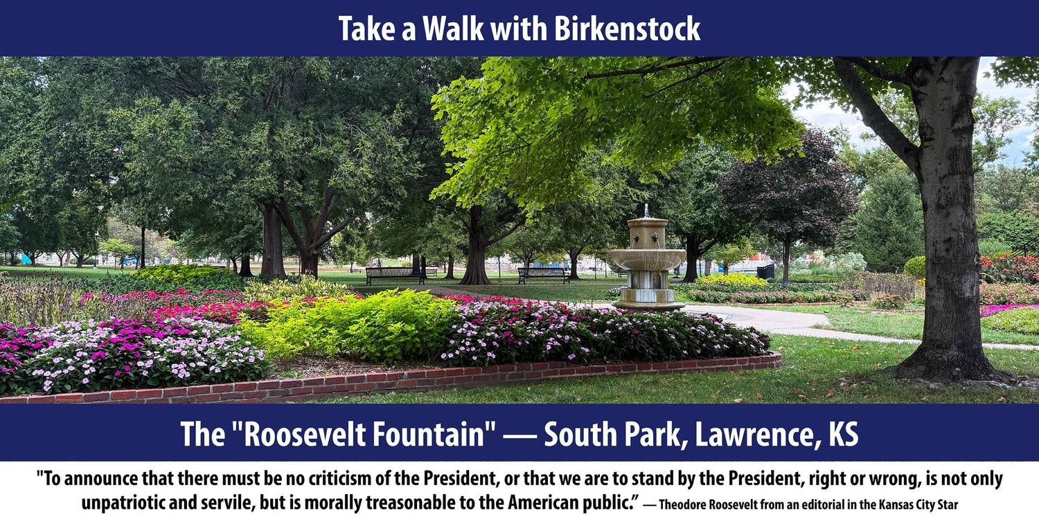 The "Roosevelt Fountain" — South Park, Lawrence, KS