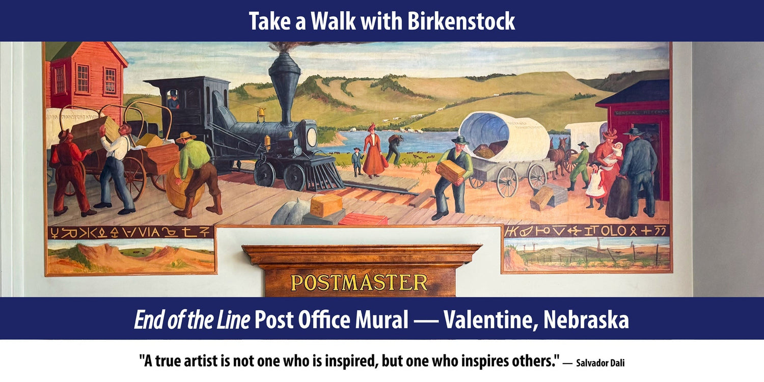 "End of the Line" Post Office Mural — Valentine, Nebraska