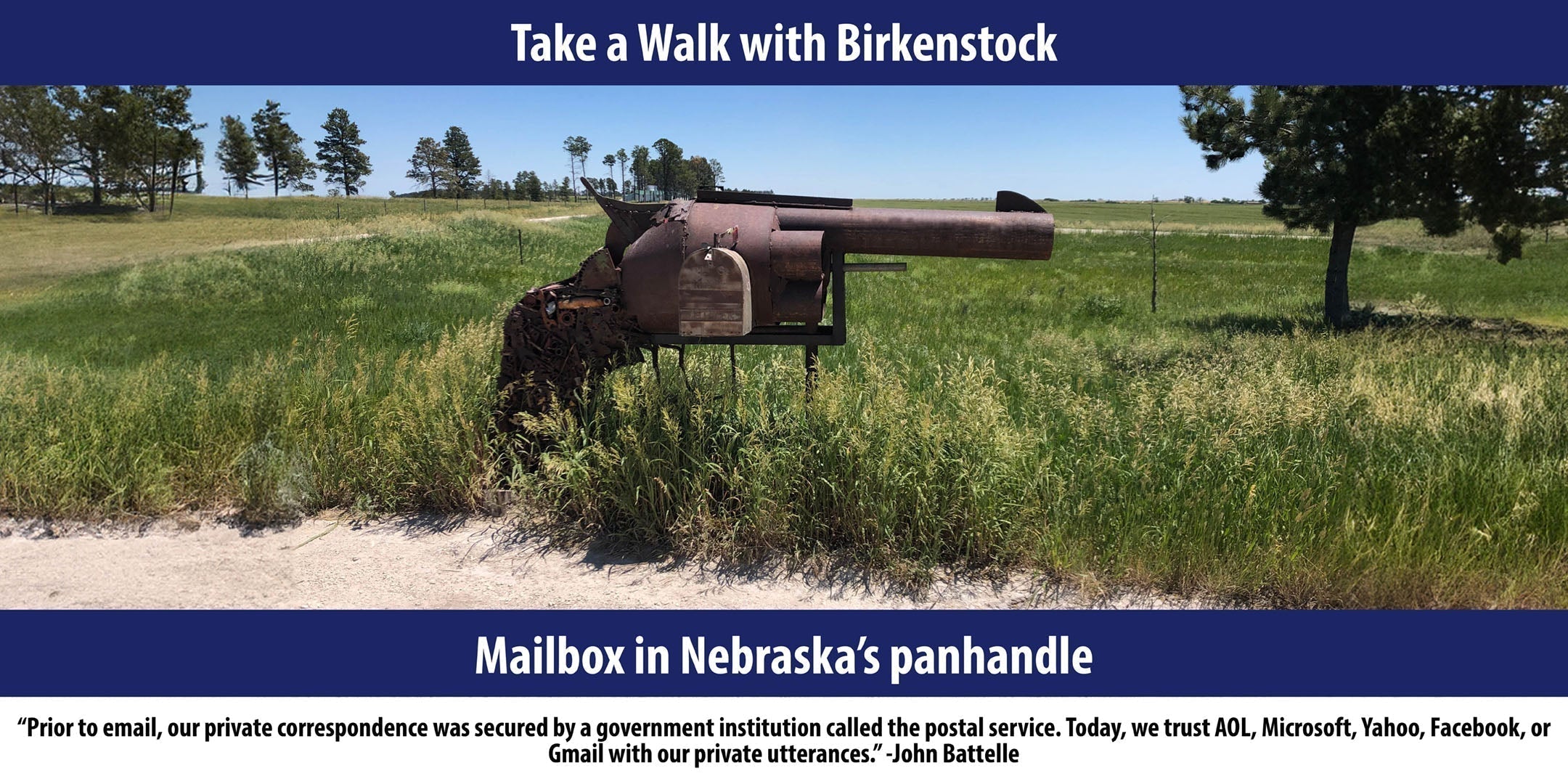 Mailbox in Nebraska's panhandle