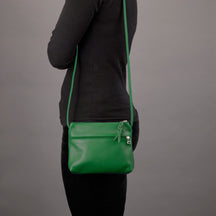 SVEN Style No. 007 Crossbody/Shoulder Bag kelly green leather