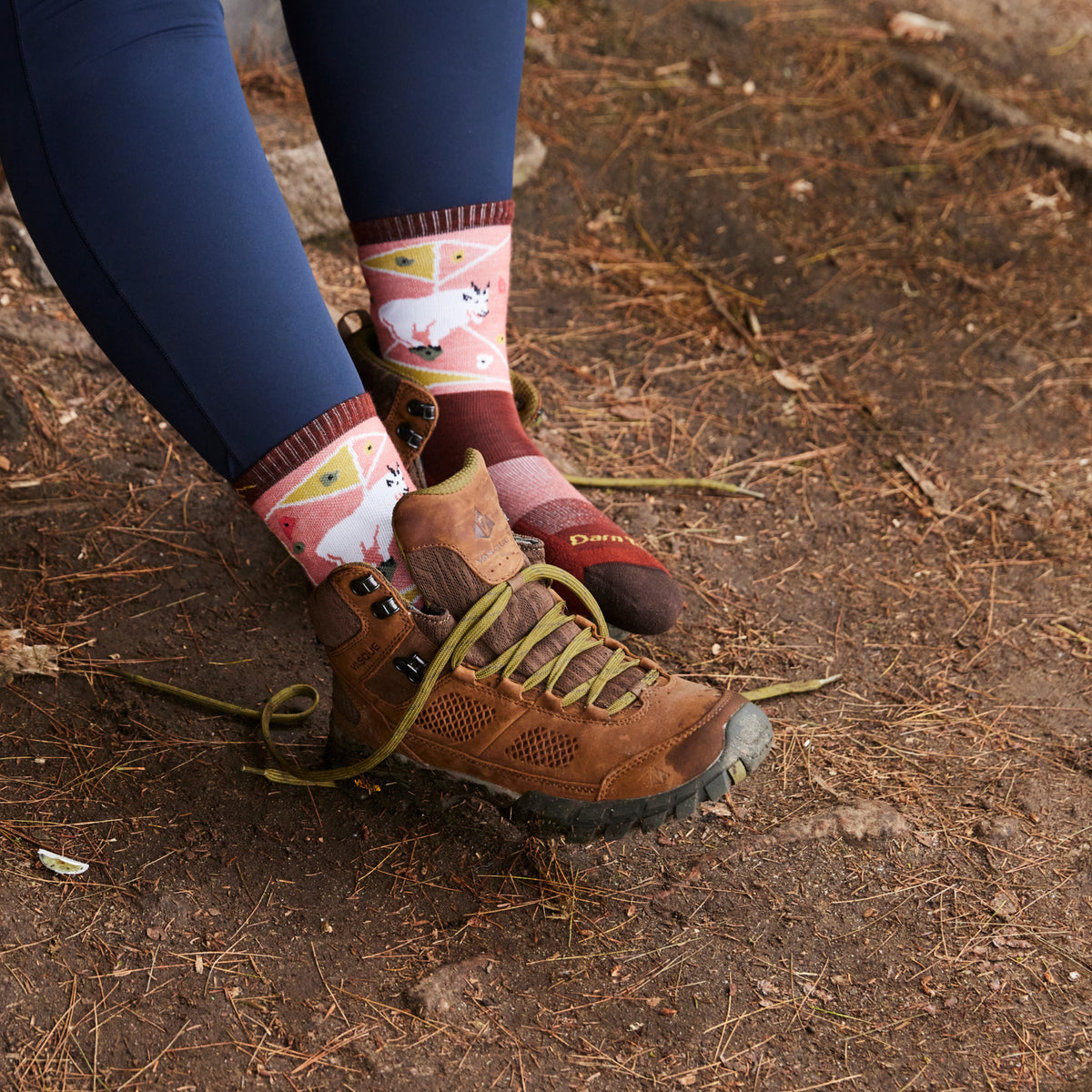 Darn Tough Women's Hiker Critter Club Micro Crew Lightweight with Cushion canyon