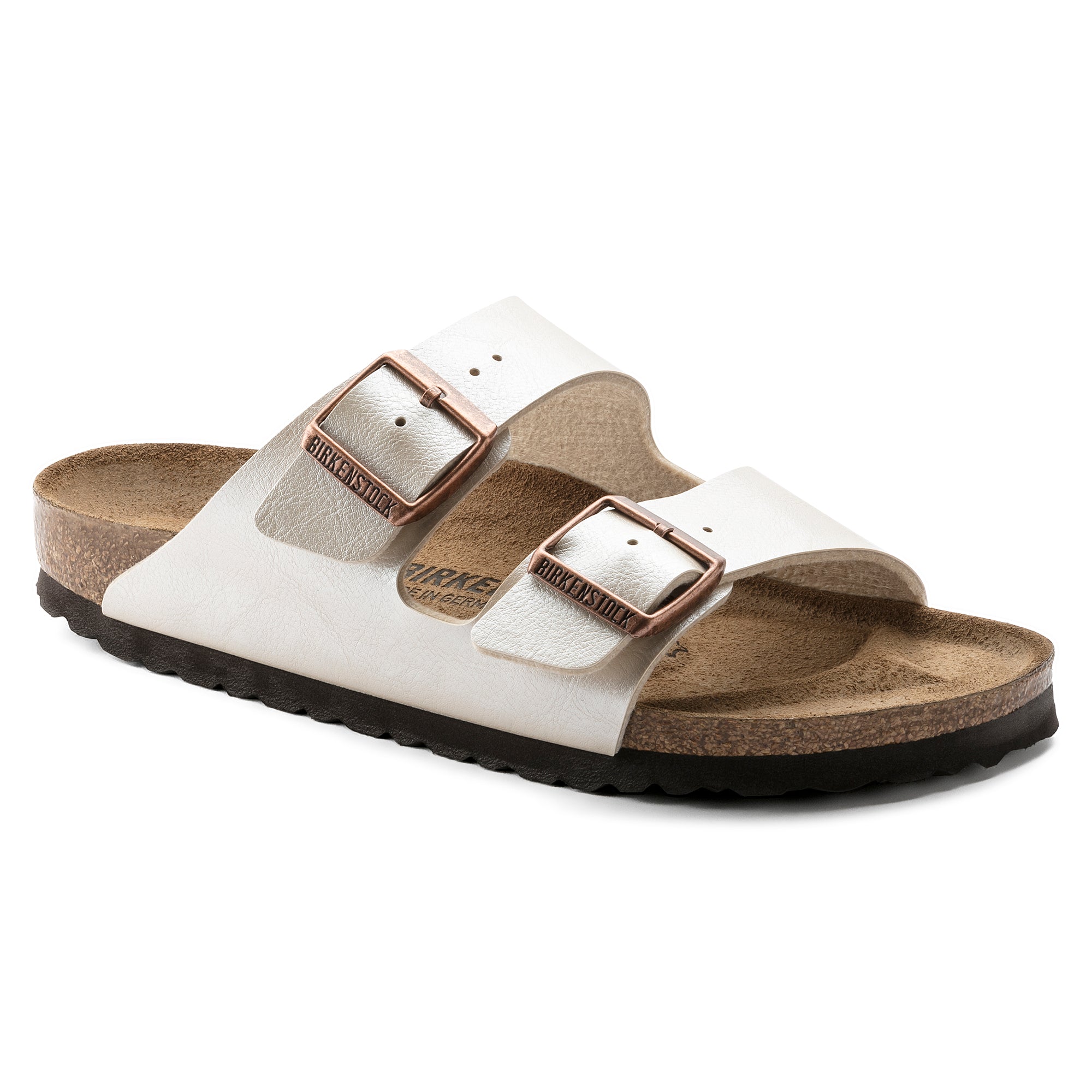 Birkenstock Arizona graceful pearl white Birko-Flor