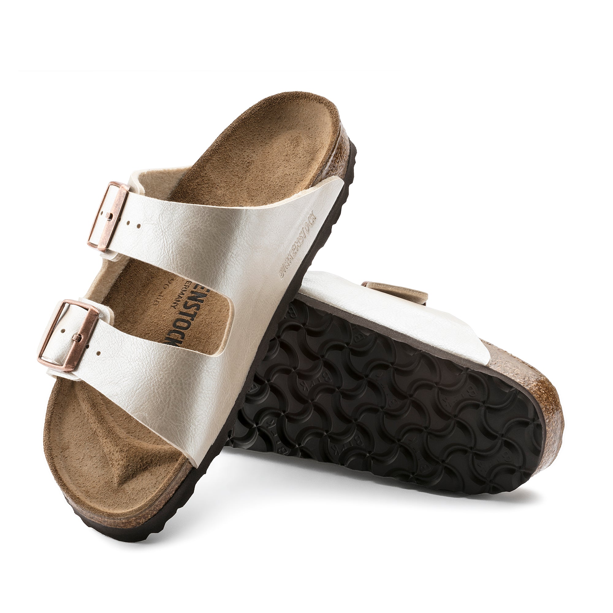 Birkenstock Arizona graceful pearl white Birko-Flor