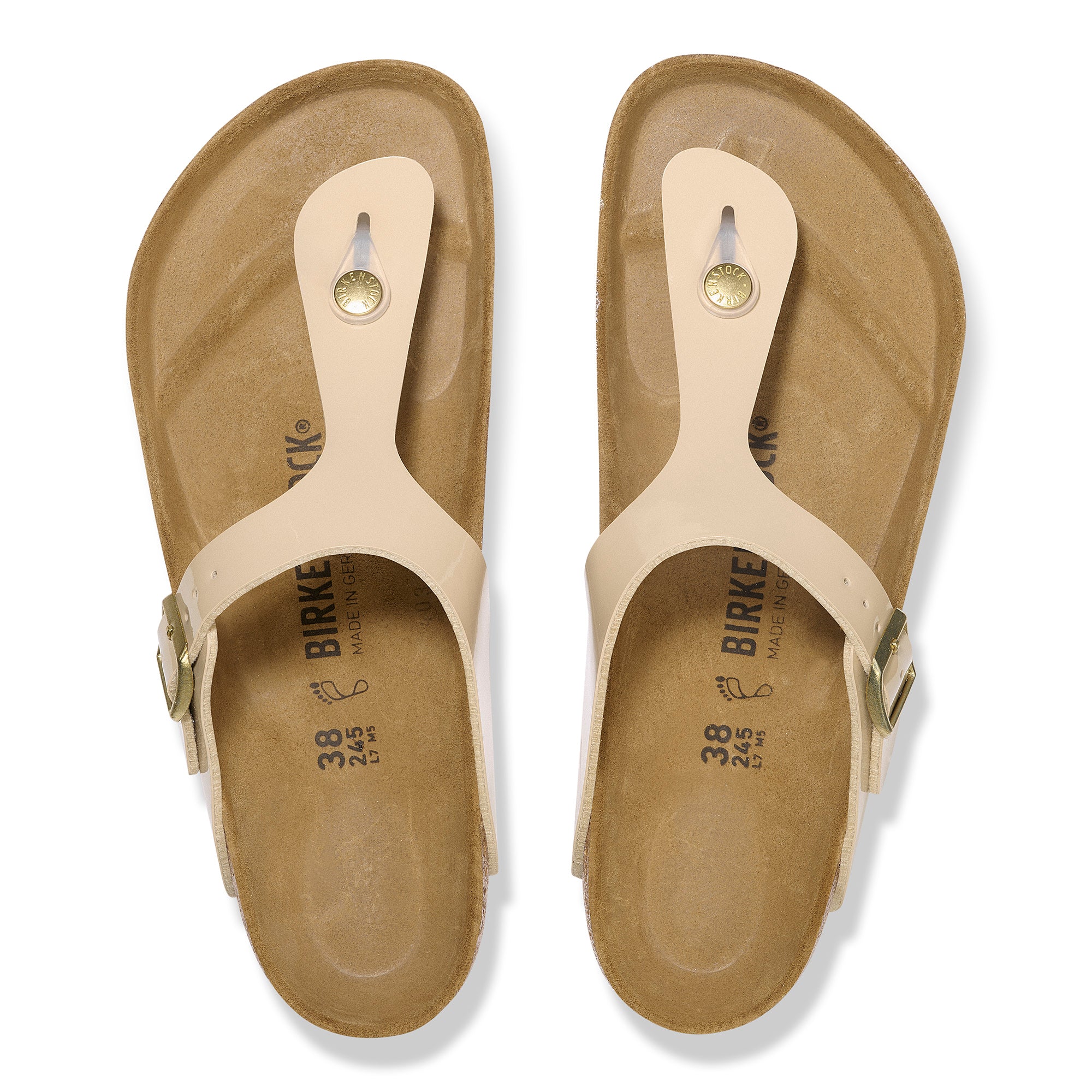 Birkenstock Gizeh sand patent Birko-Flor