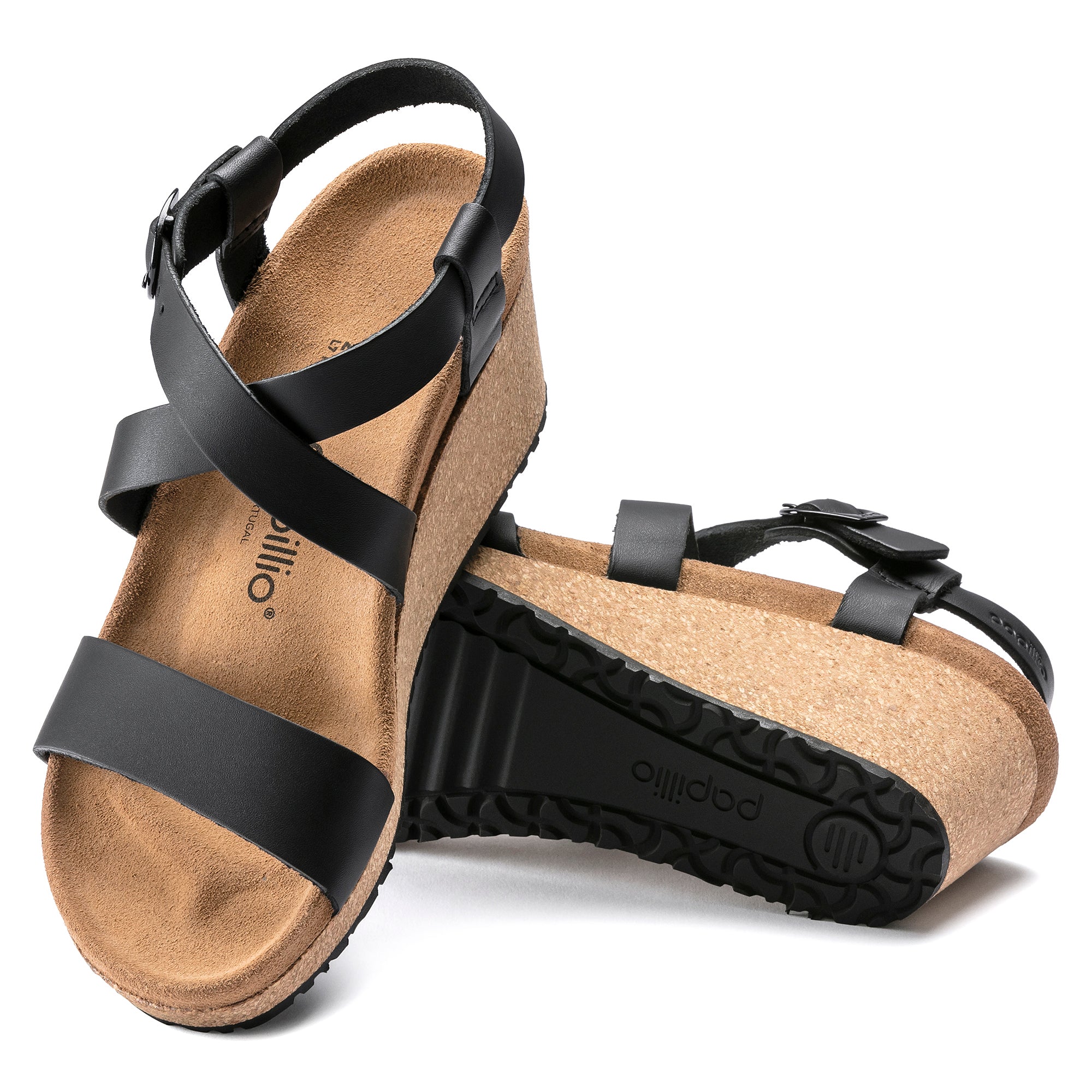 Papillio Sibyl black leather by Birkenstock