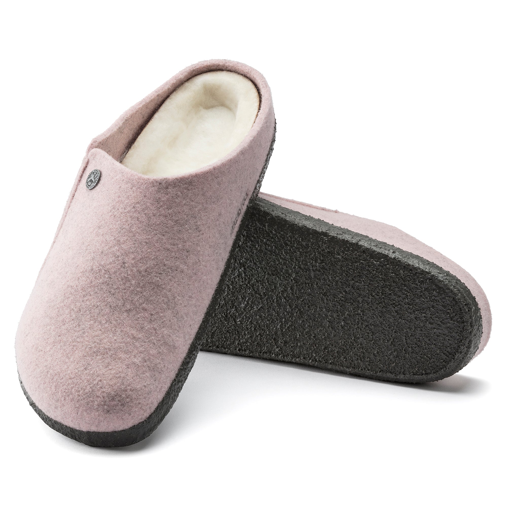 Birkenstock Zermatt Shearling soft pink wool/natural shearling