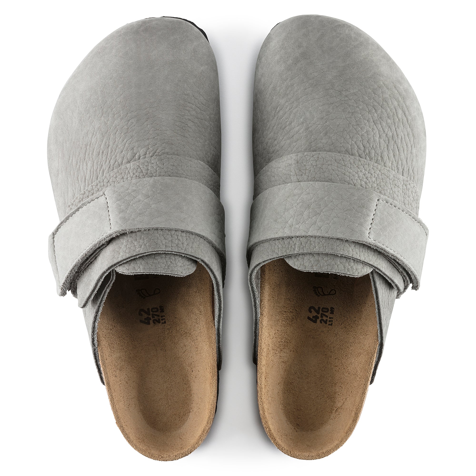 Birkenstock Nagoya desert buck whale gray nubuck