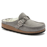 Birkenstock Limited Edition Buckley stone coin suede/natural shearling