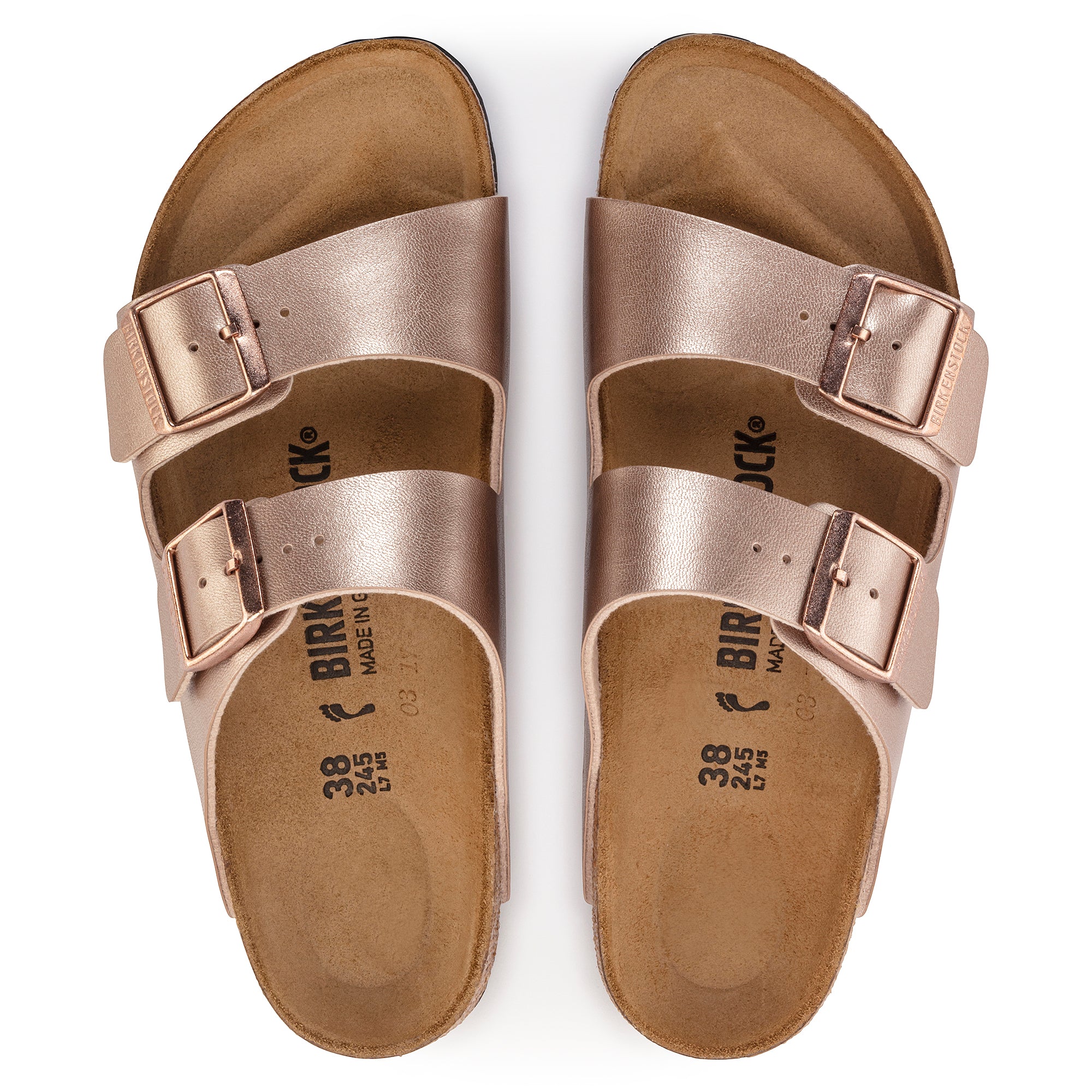 Birkenstock Arizona copper Birko-Flor