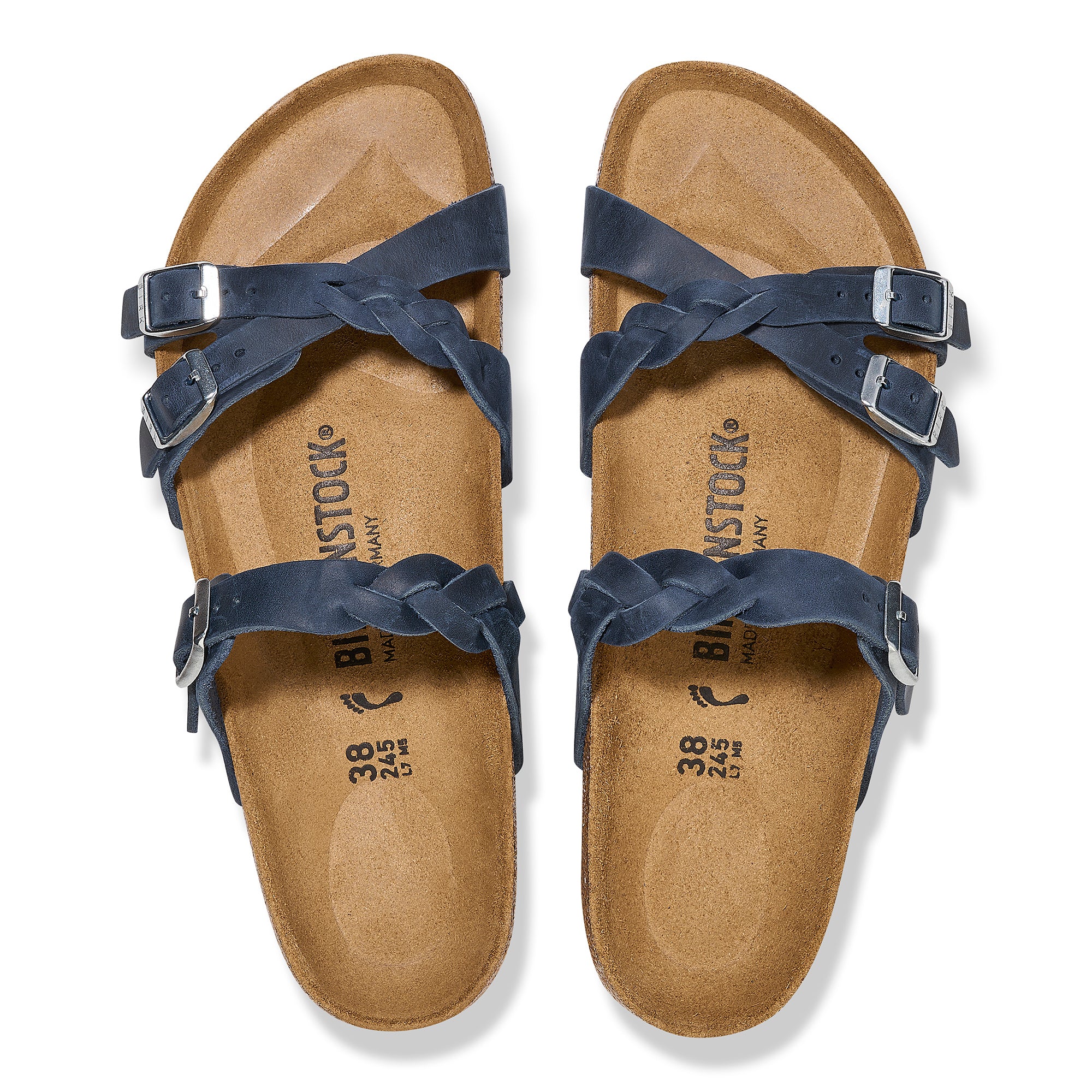 Birkenstock Limited Edition Franca Braid navy oiled leather