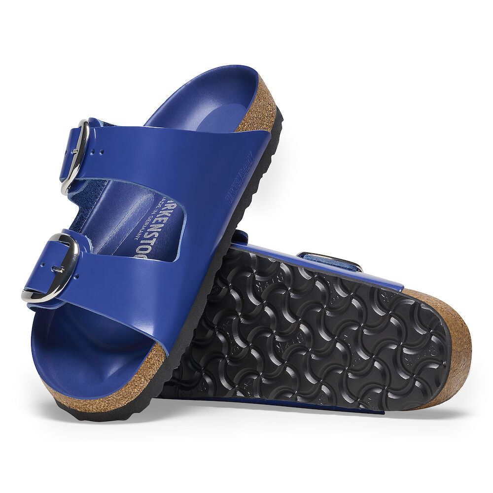 Birkenstock Limited Edition Arizona Big Buckle high shine cobalt blue leather
