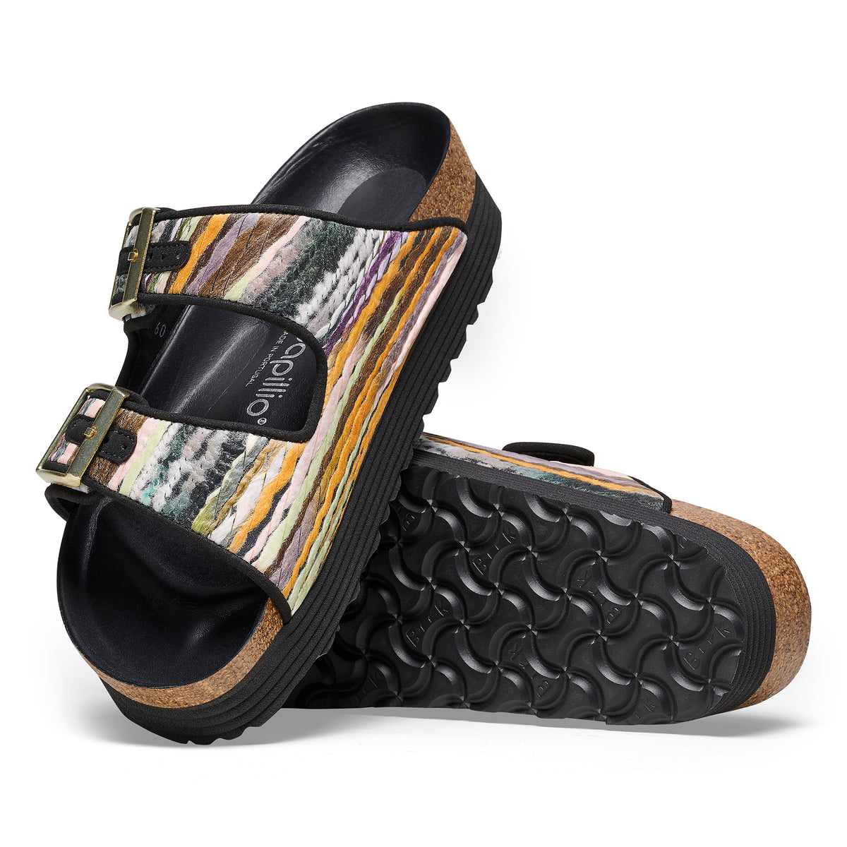 Papillio Arizona Platform multi yellow textile by Birkenstock