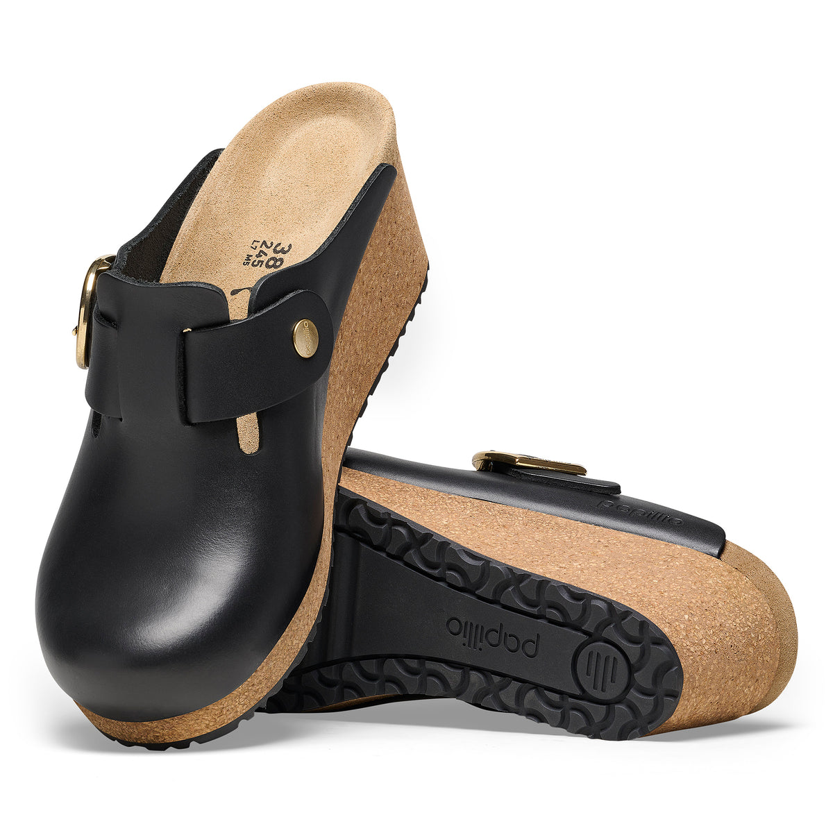 Papillio Fanny black leather by Birkenstock