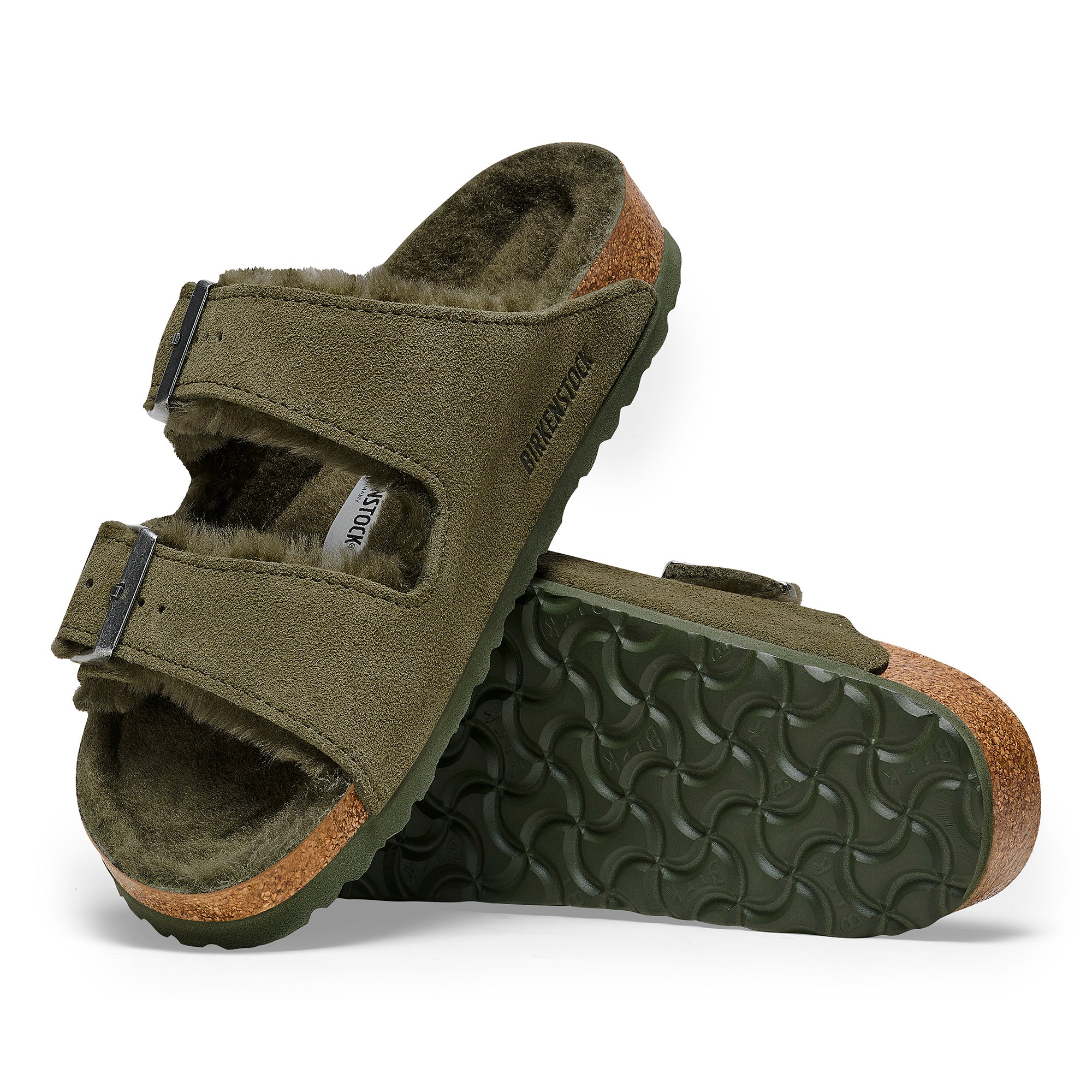 Birkenstock Limited Edition Arizona thyme suede/thyme shearling